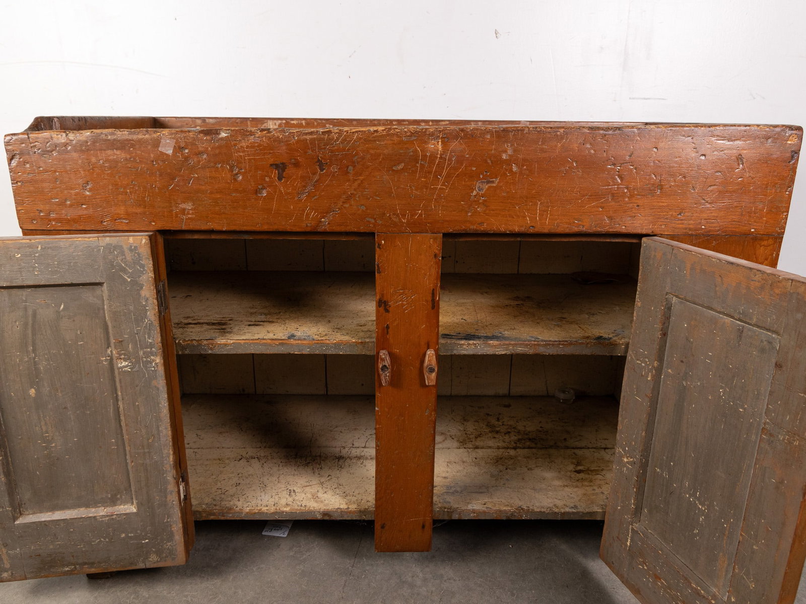Antique Primitive Dry Sink Cabinet - 4