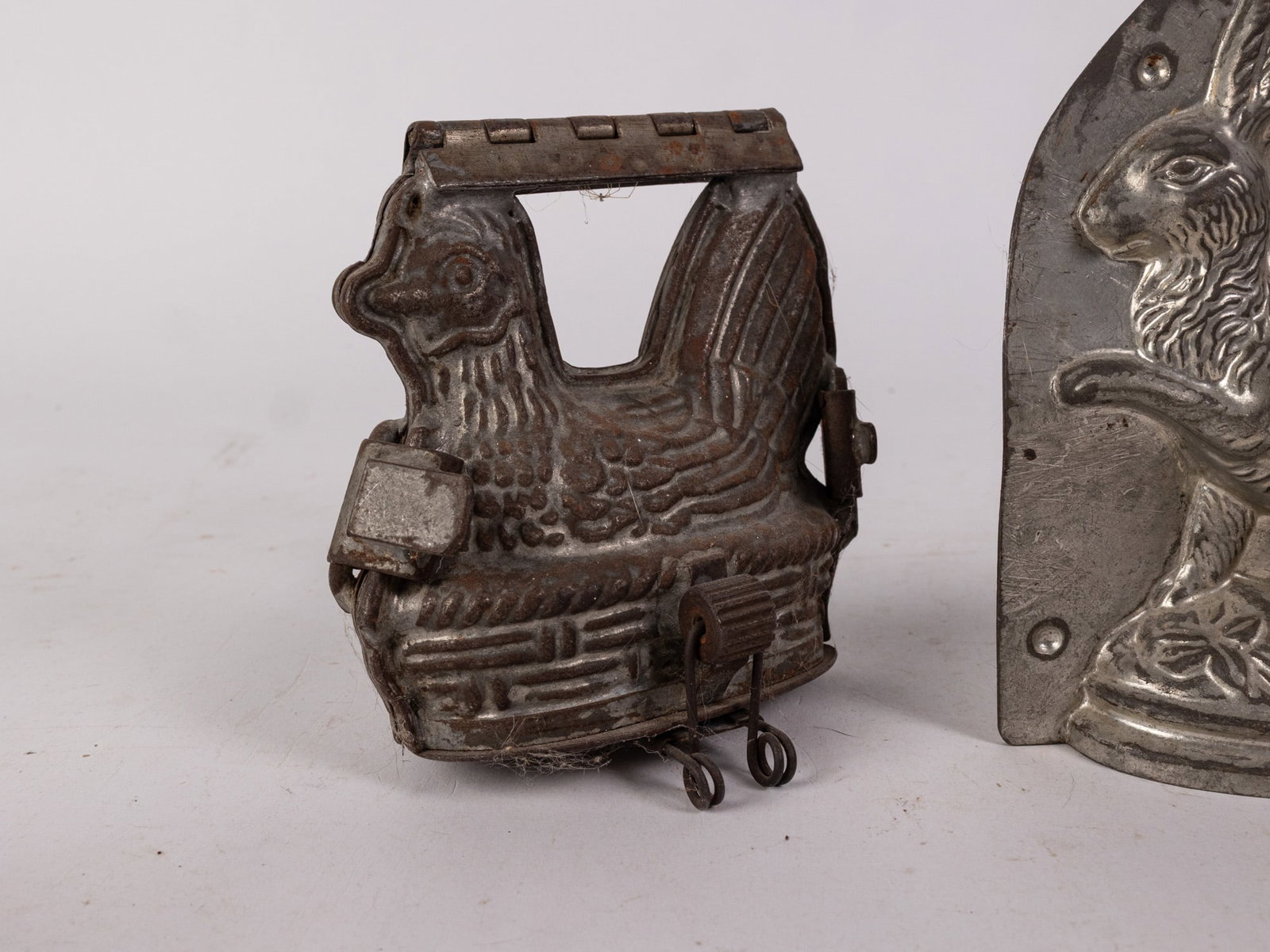 Three Vintage Metal Chocolate Molds - 3