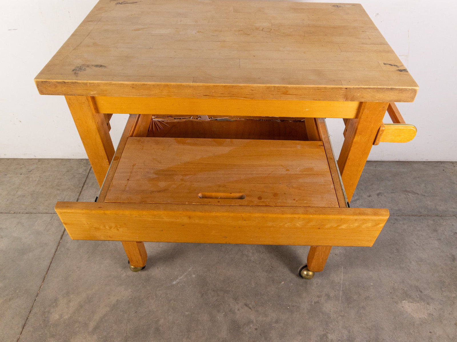 Vintage Rolling Kitchen Island Cart - 3