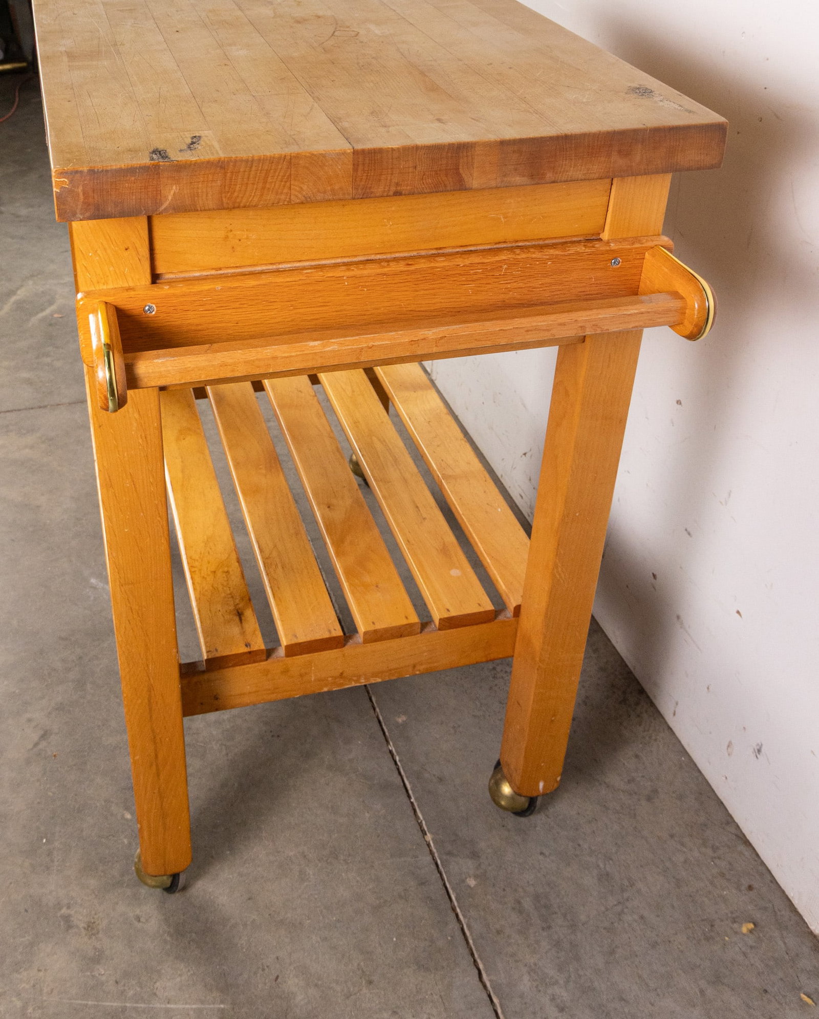 Vintage Rolling Kitchen Island Cart - 4