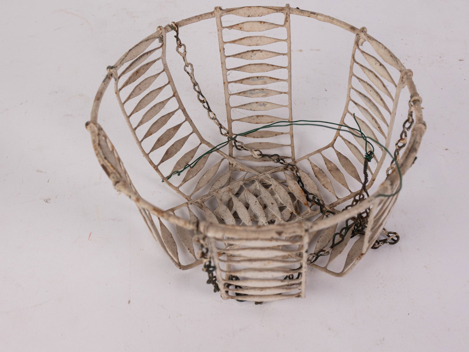 Antique Victorian Wire Egg/Vegetable Basket - 2