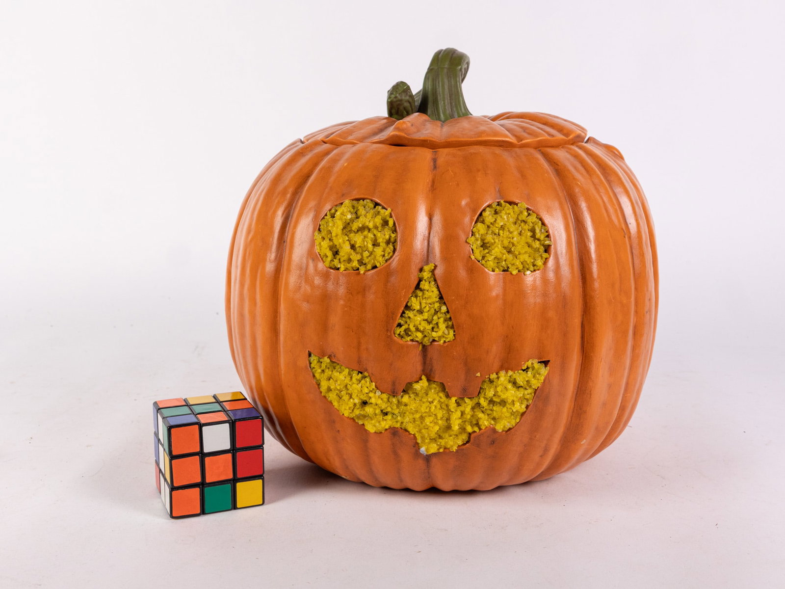 Vintage Ceramic Lighted Jack-o'-Lantern - 2