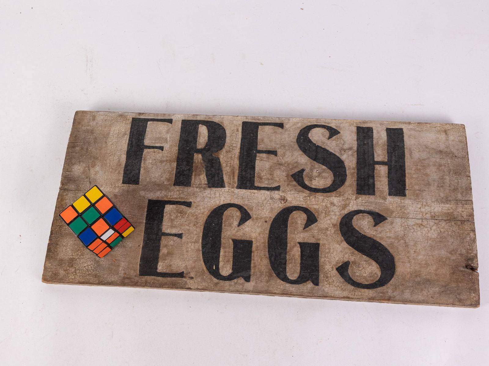 "Fresh Eggs" Hand Painted Rustic Sign - 2