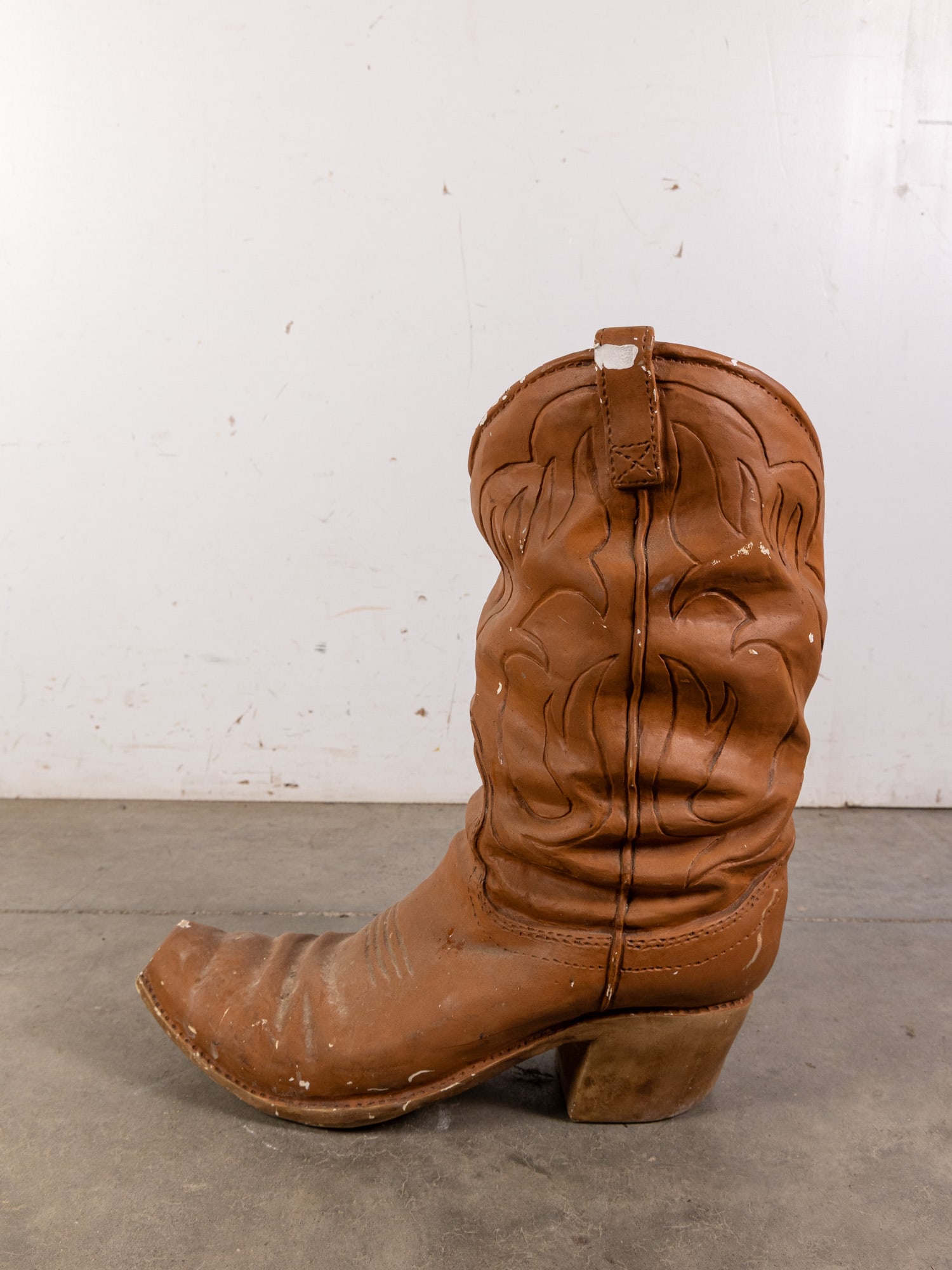 Vintage Chalkware Decorative Cowboy Boot Bank - 4