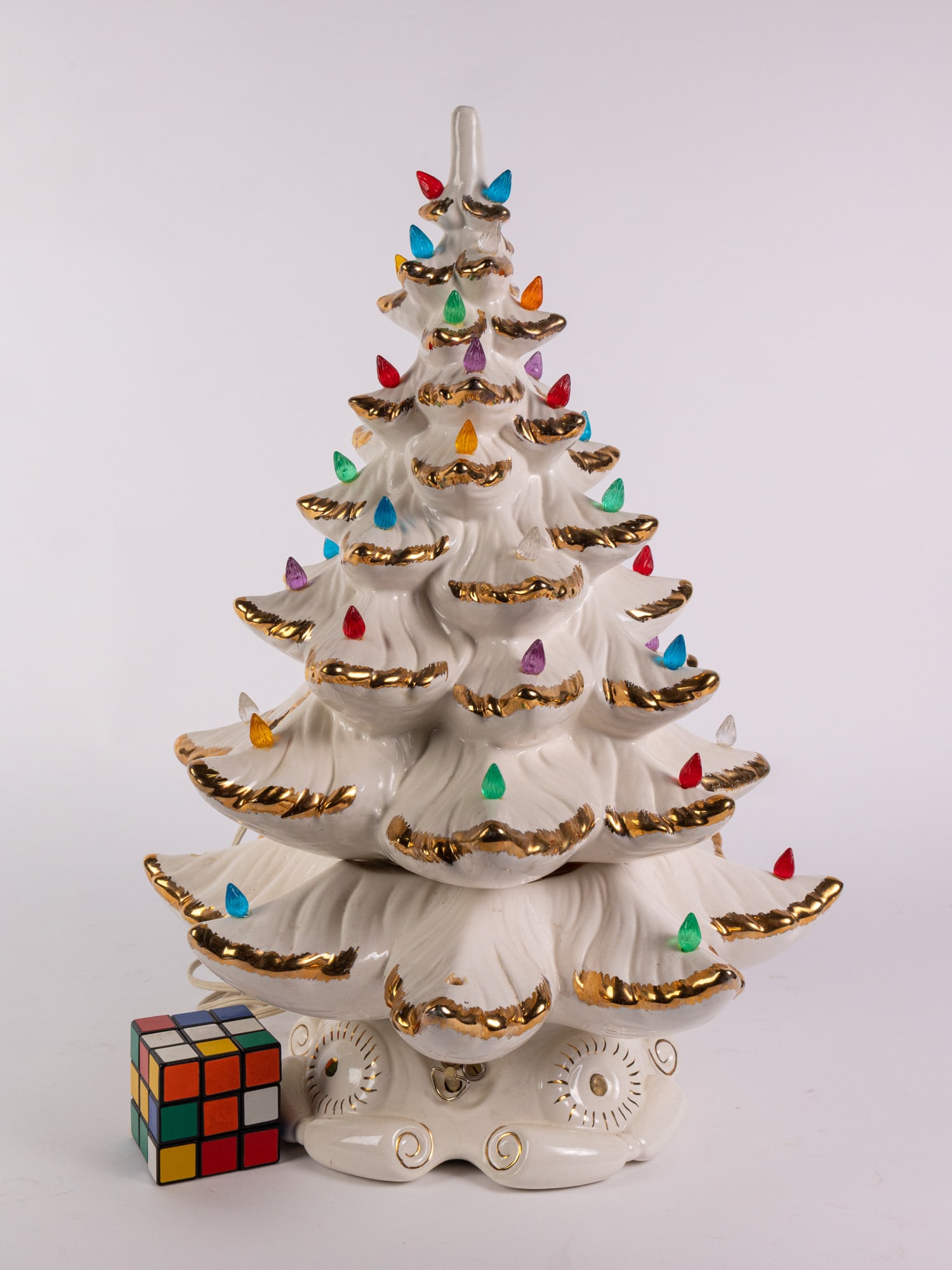 Vintage Ceramic Lighted Christmas Tree - 2