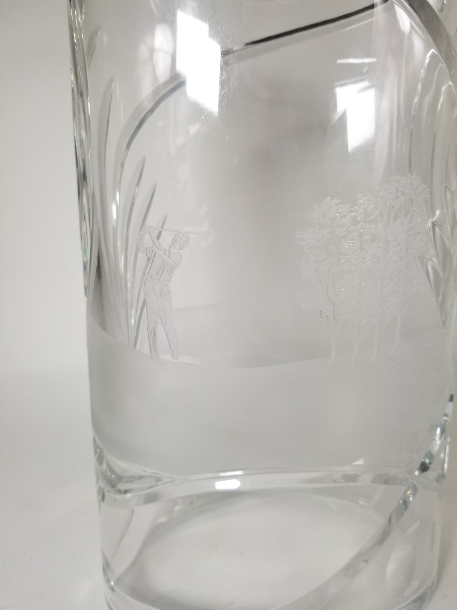 Vintage Waterford Crystal "Golfing" Vase IOB with COA - 2