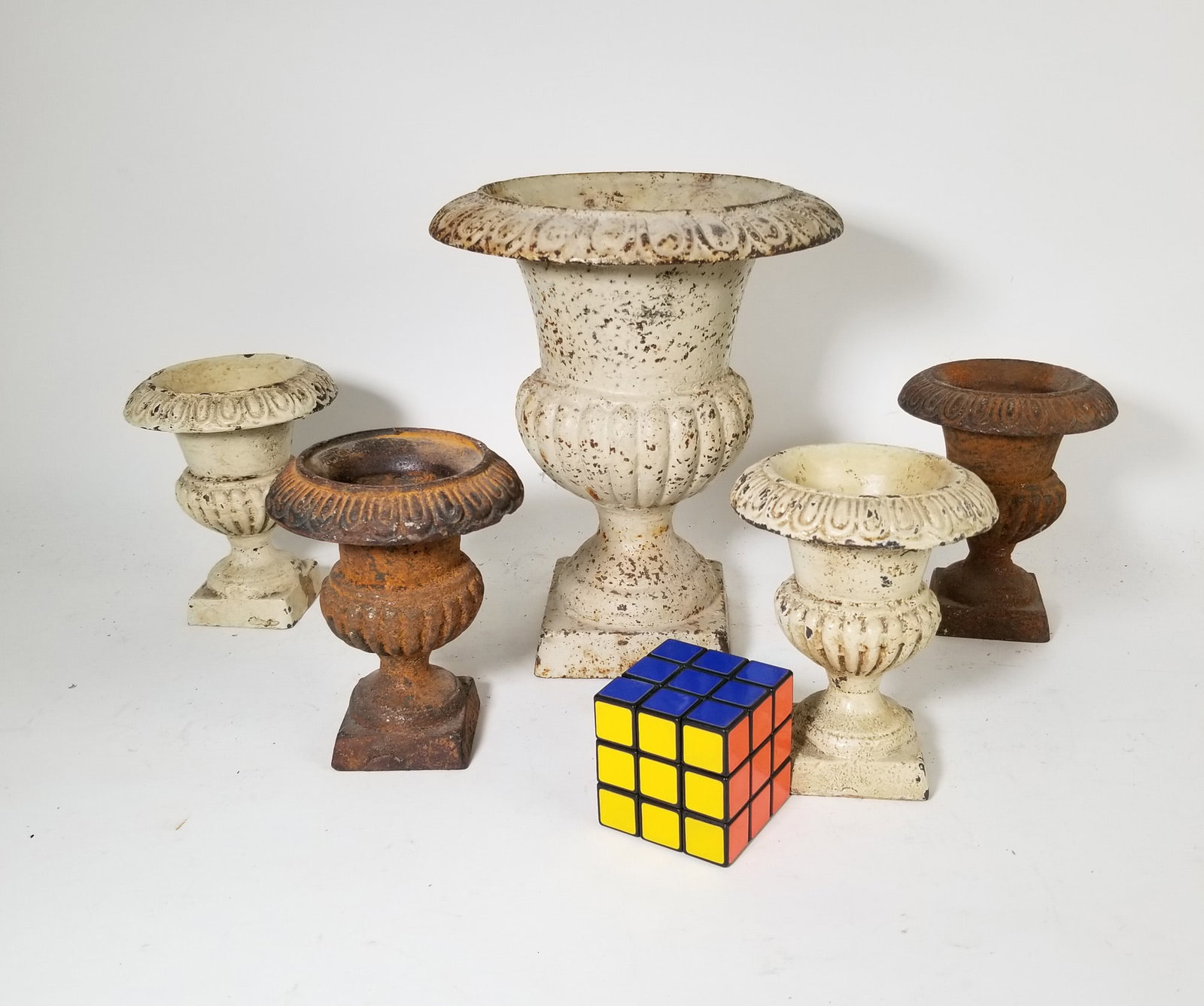 Grouping of Antiqure Iron Urns - 2