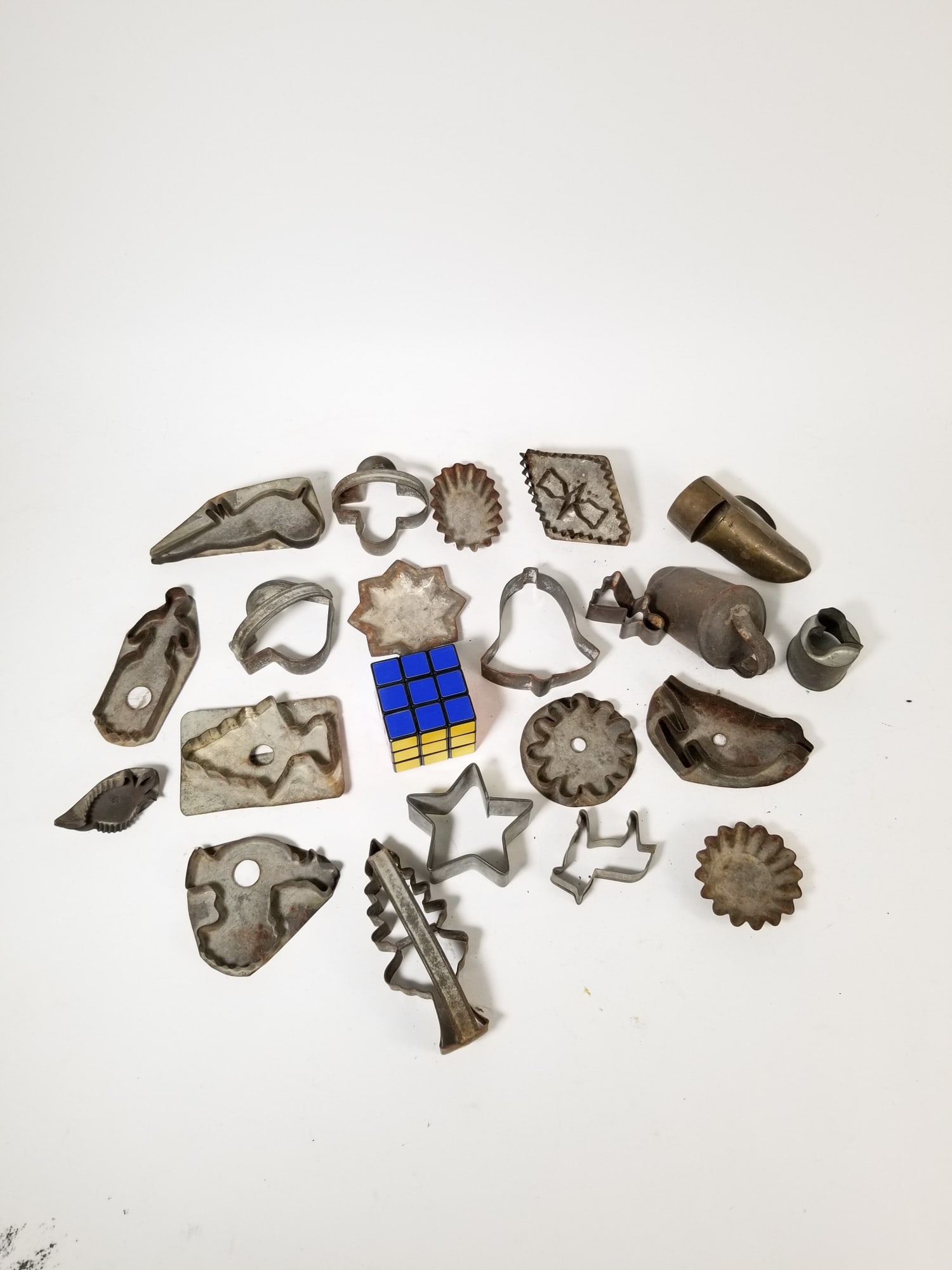 Grouping of Primitive Tin Cookie Cutters - 2