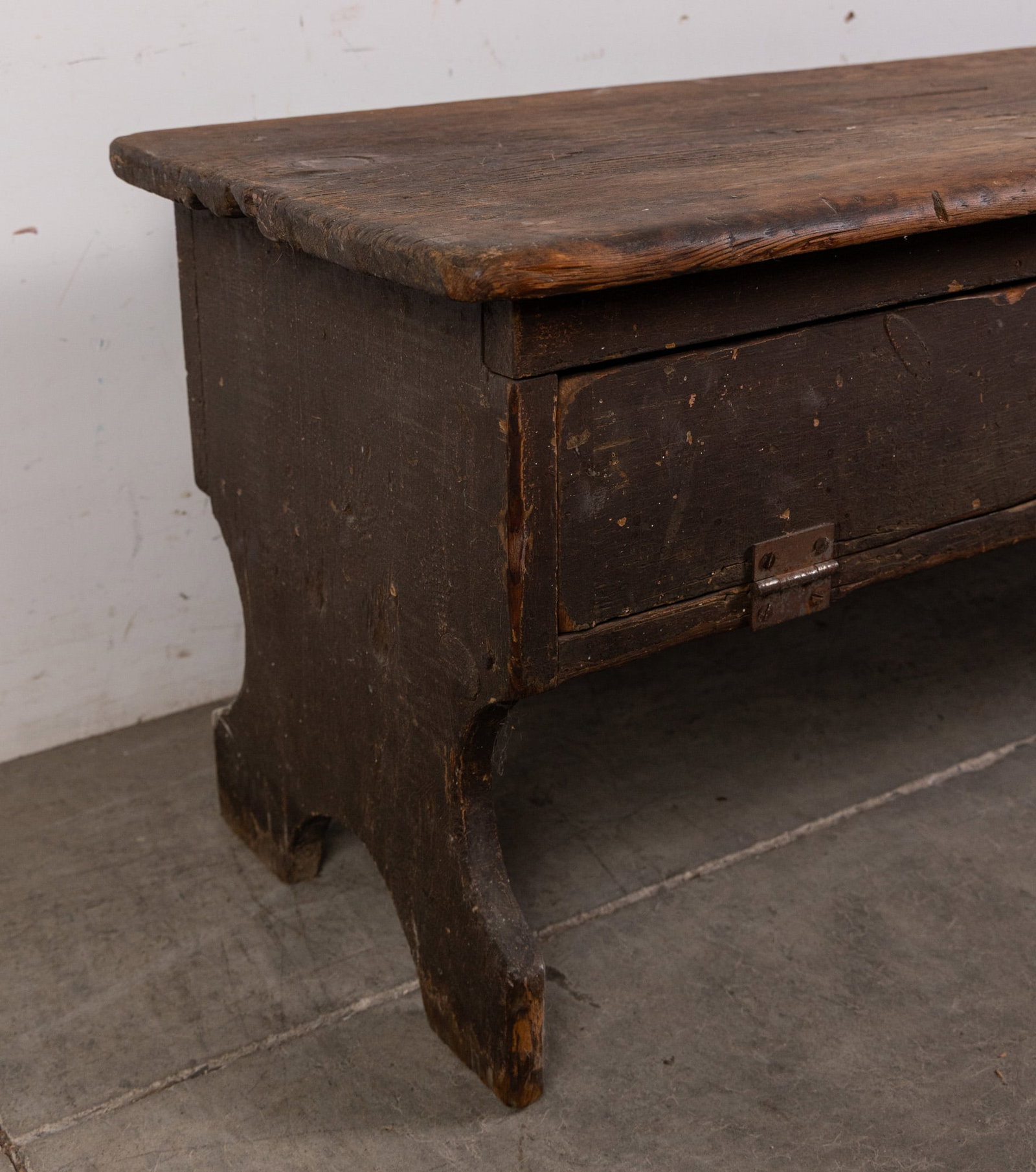 Antique Primitive Wooden Bench - 4