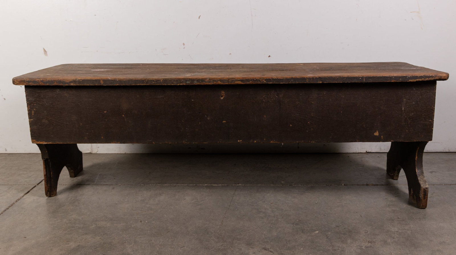 Antique Primitive Wooden Bench - 5