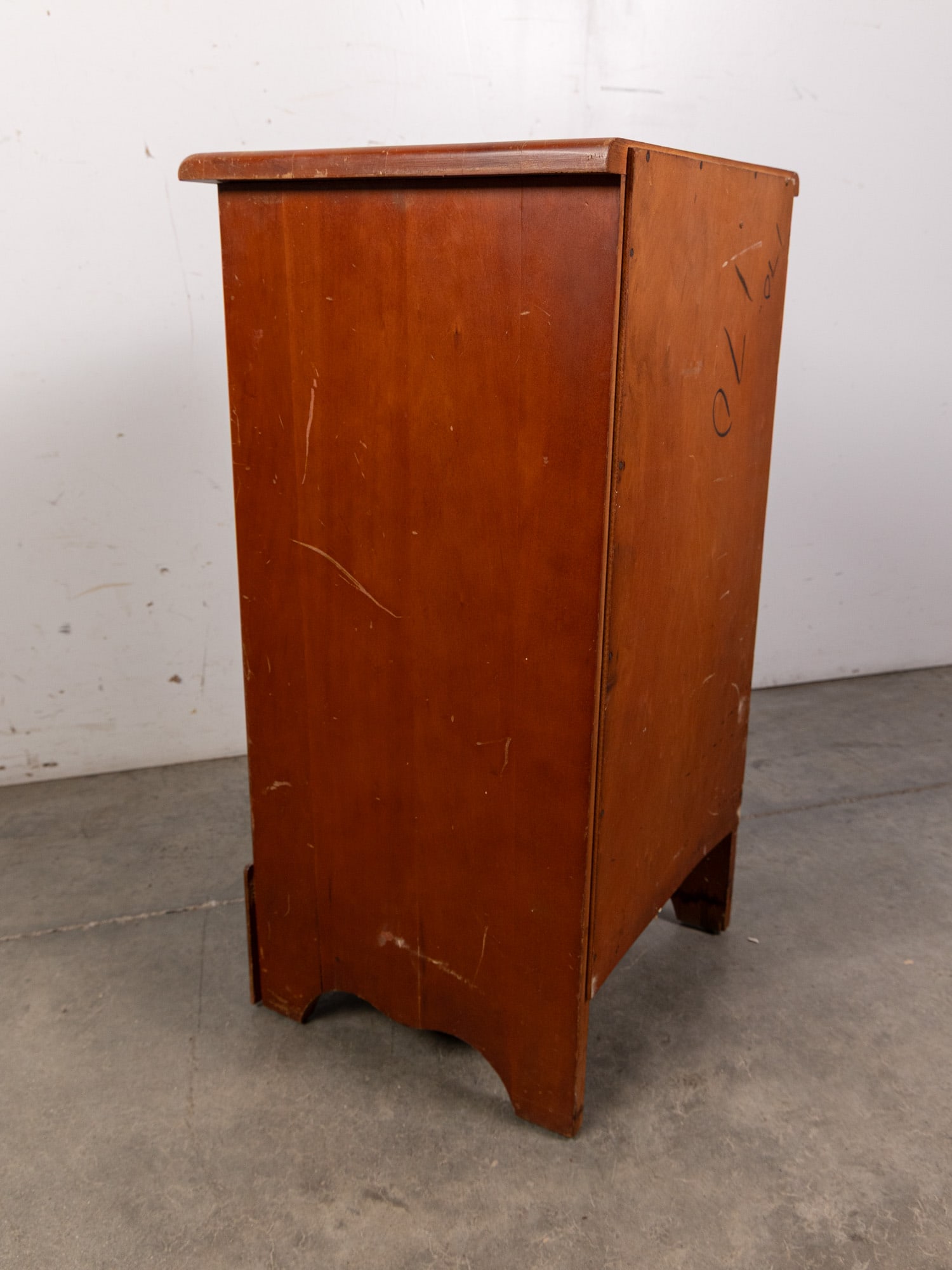 Vintage One Drawer Primitive Style Nightstand - 5