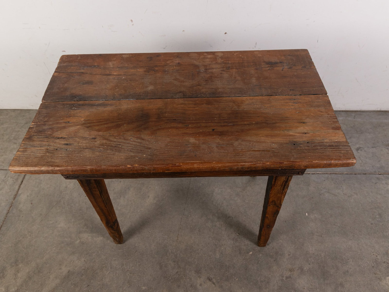 Antique Primitive Wooden Farmhouse Accent Table - 2