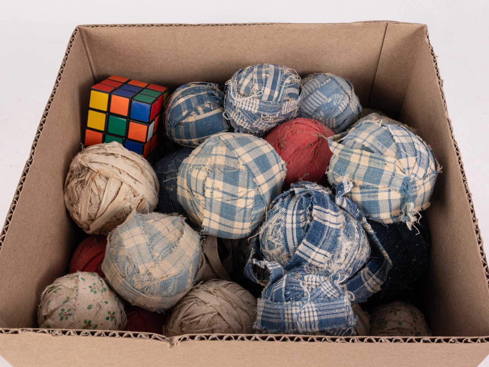 Grouping of Vintage Decorative Quilted Balls - 2