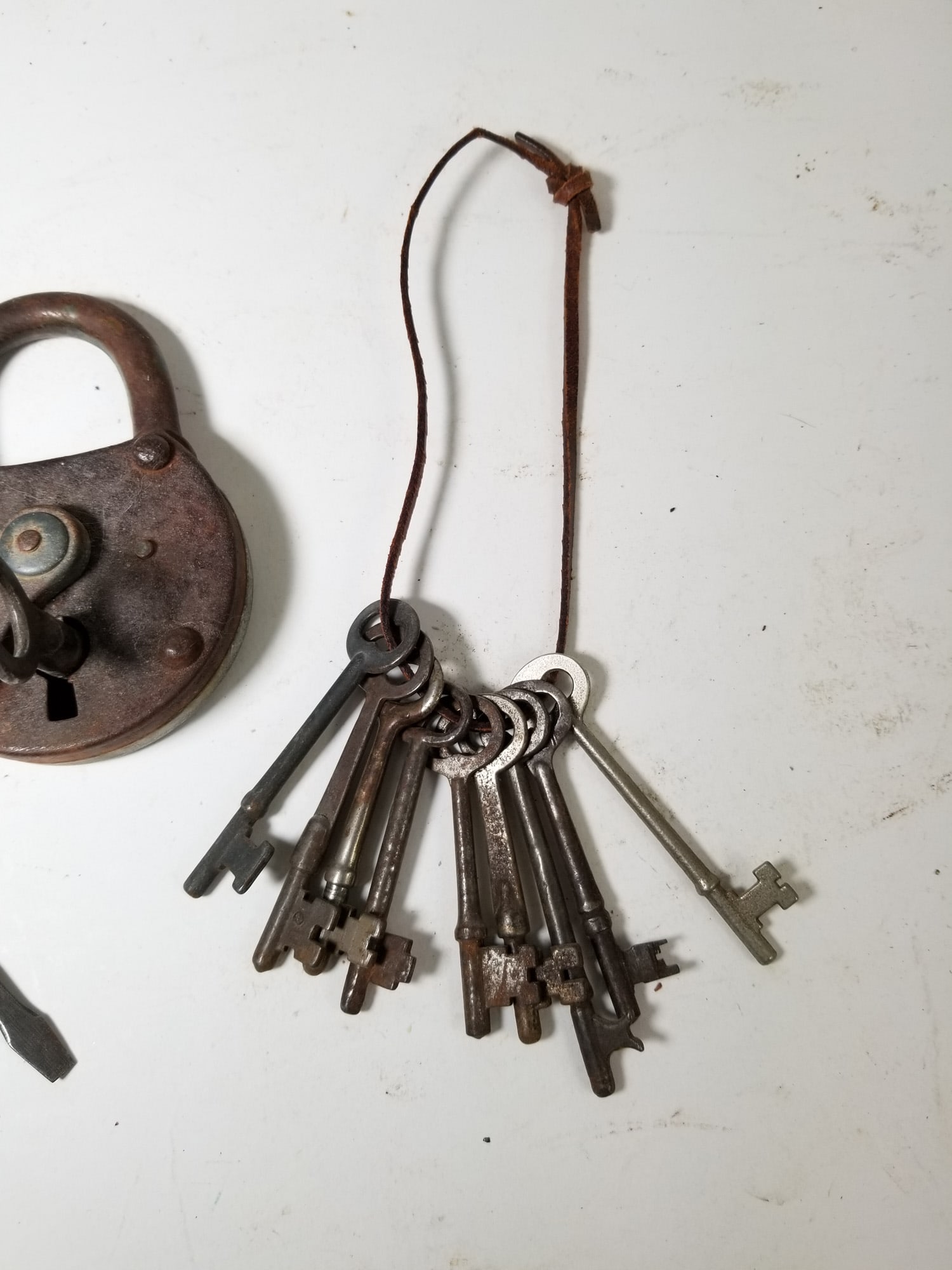 Two Vintage Padlocks with Keys - 2