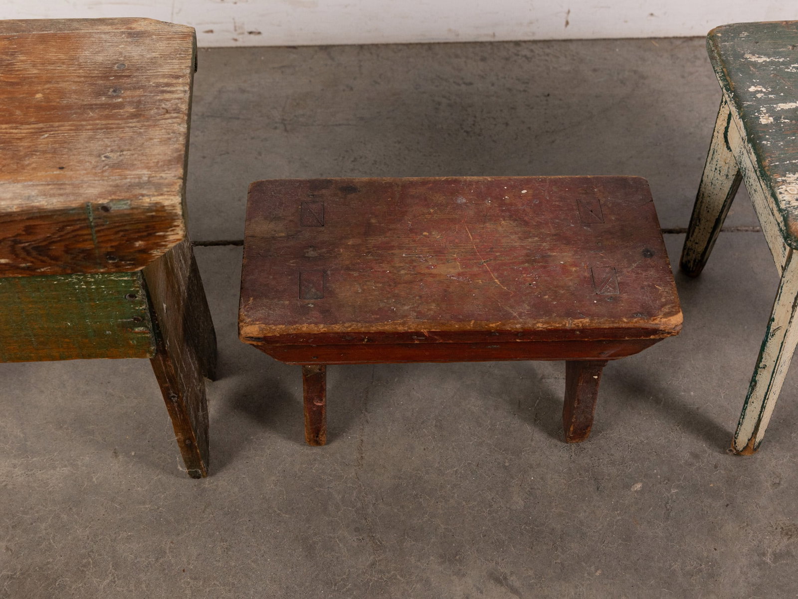 Three Antique Footstools - 3