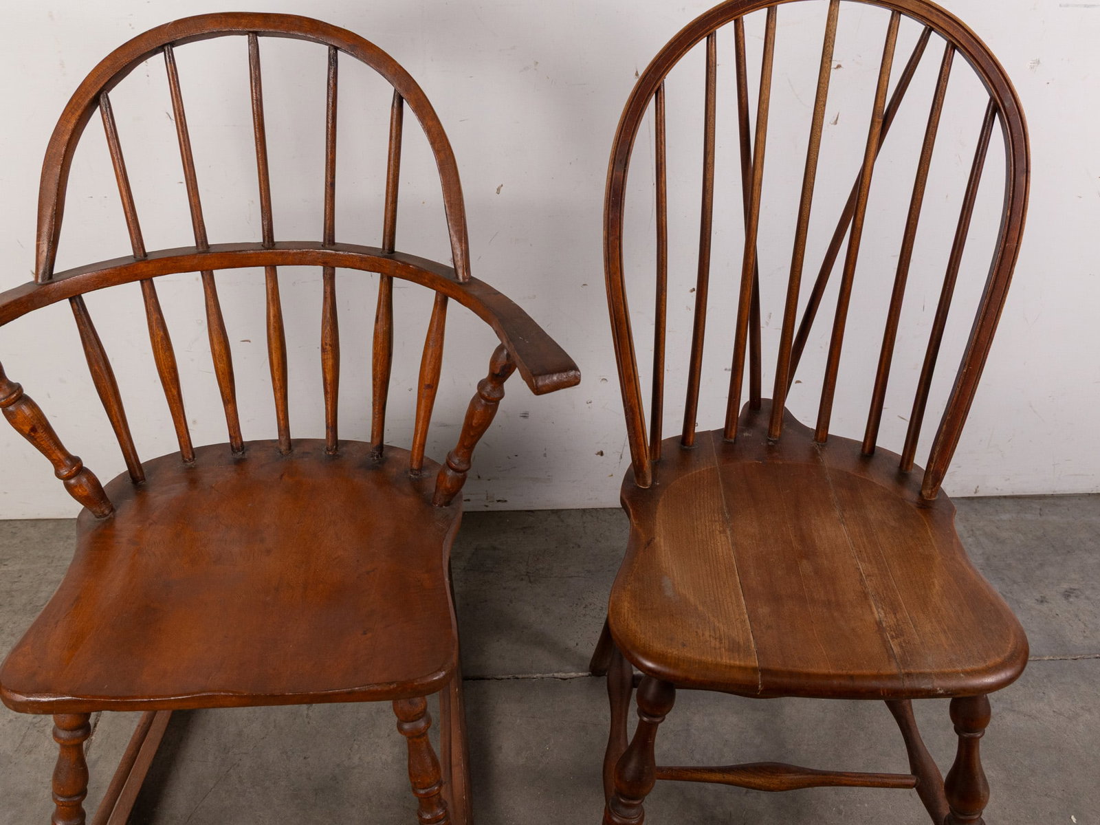Antique Windsor Chair and Rocking Chair - 2
