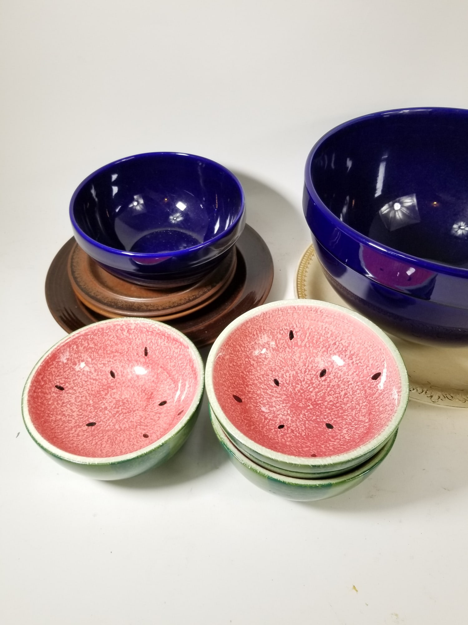 Assortment of Kitchenware ft. Furio Stoneware Plates - 2