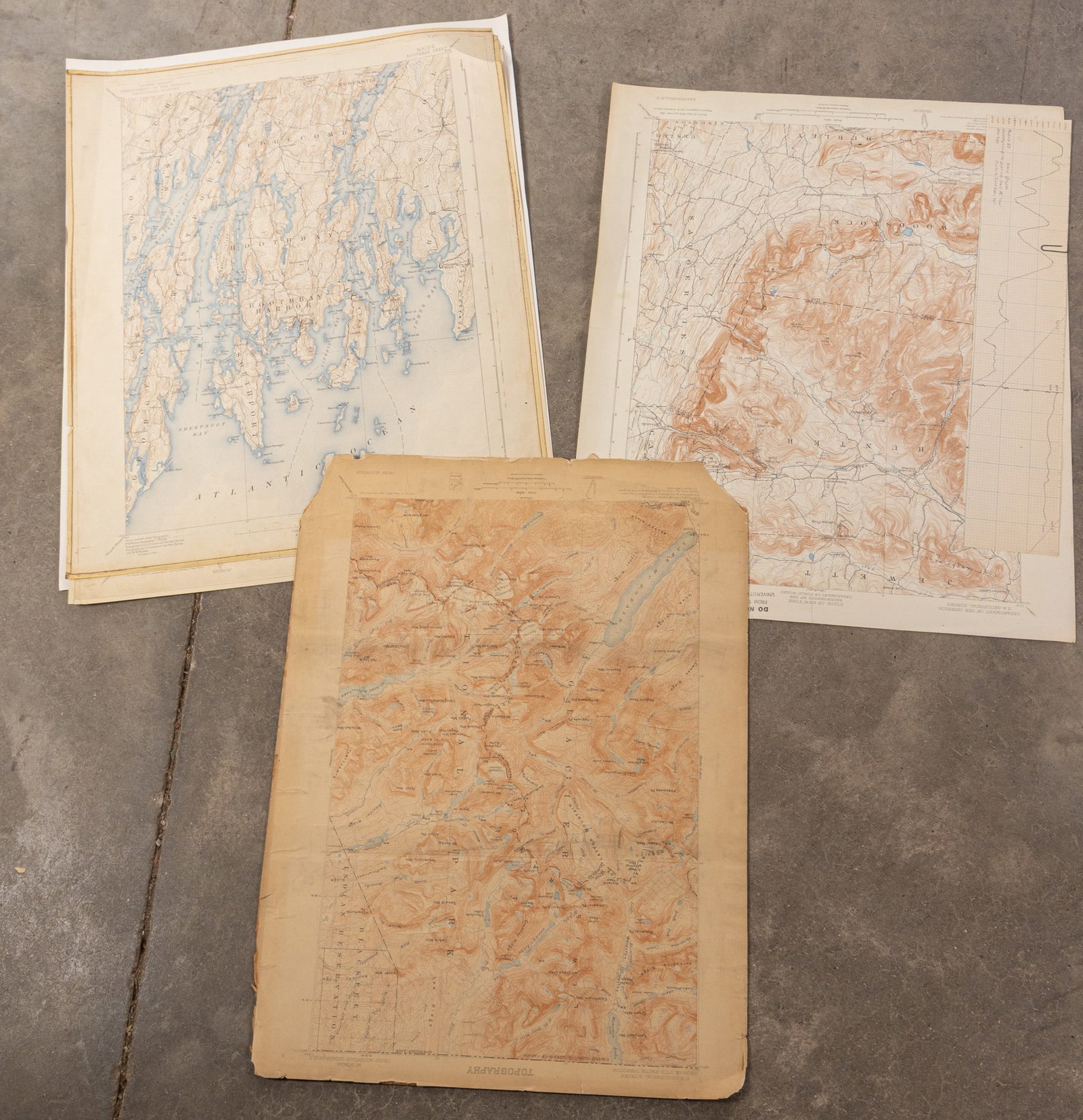 Assortment of Vintage Topographical Maps - 2