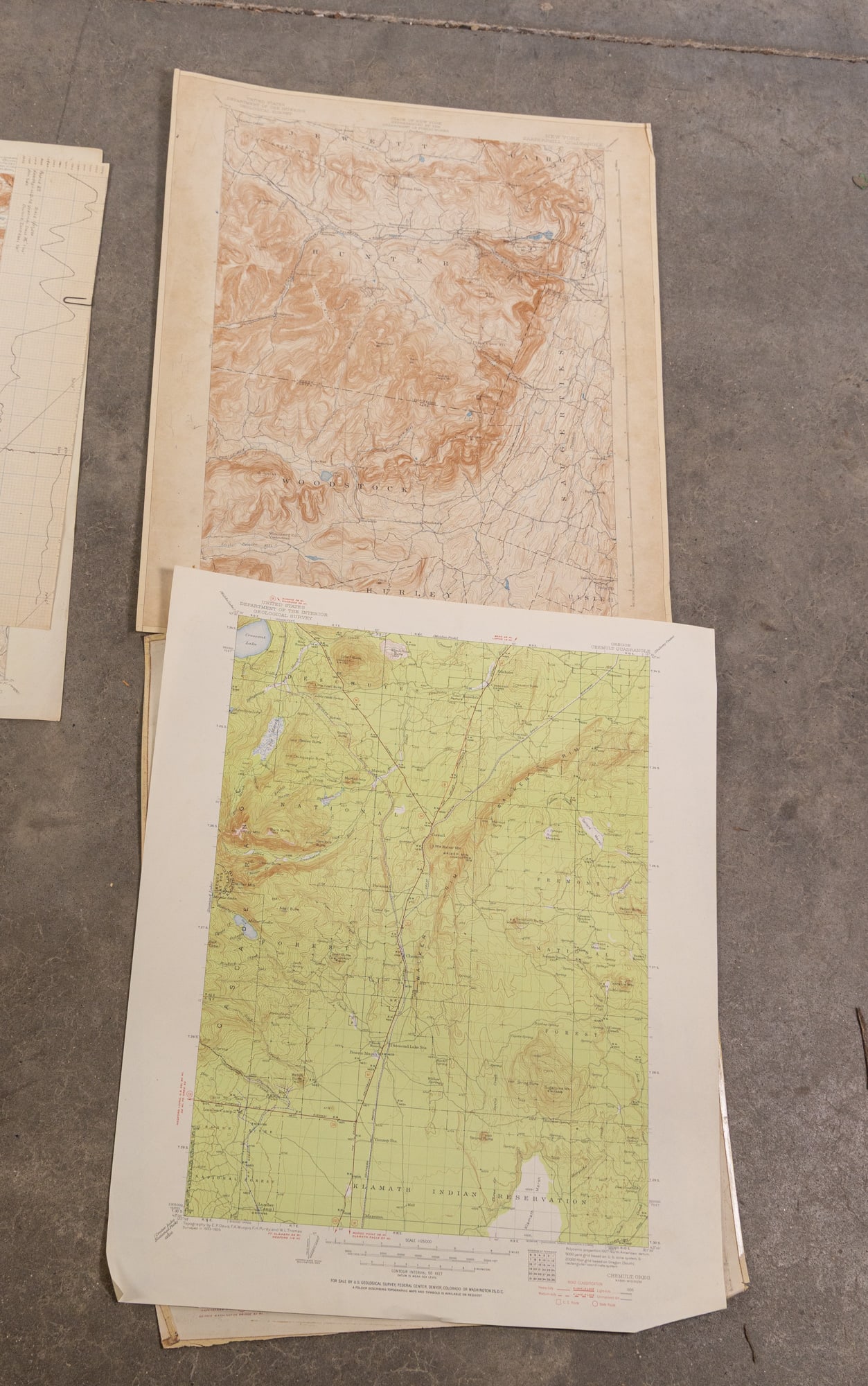 Assortment of Vintage Topographical Maps - 3