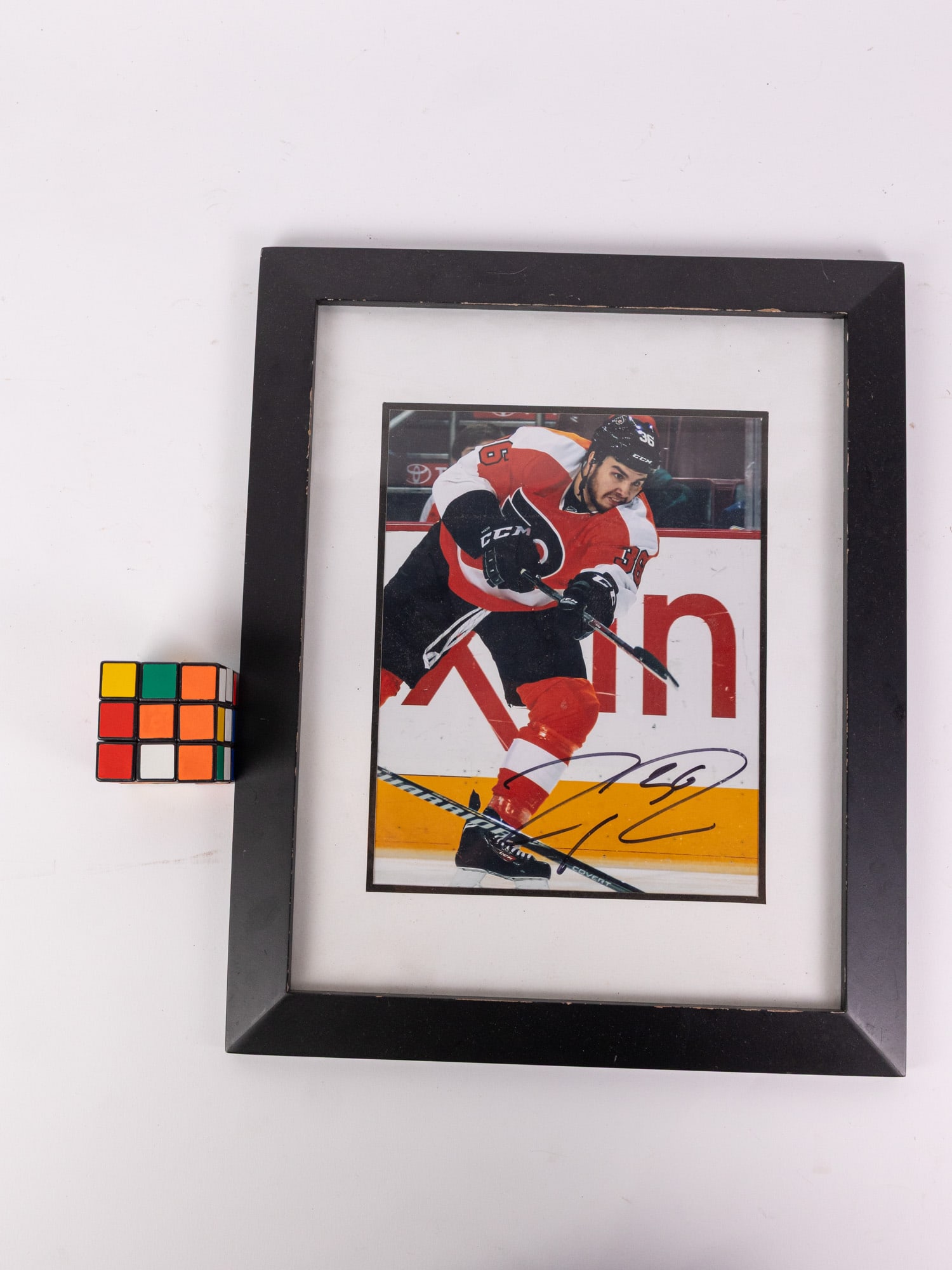 Framed Zac Rinaldo #36 Philadelpia Flyers Autograph - 2