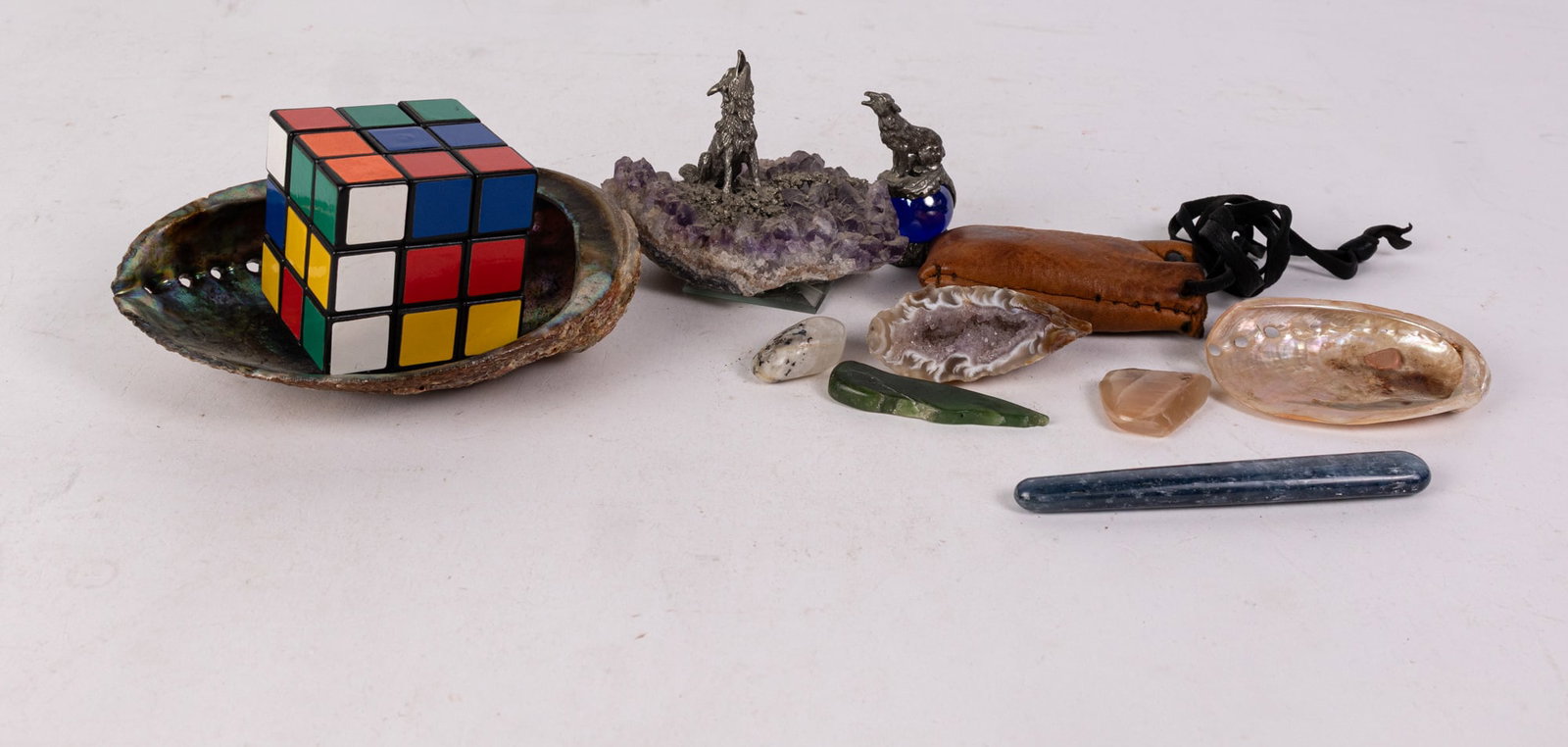 Assortment of Natural Artifacts ft. Abalone and Amethyst - 2
