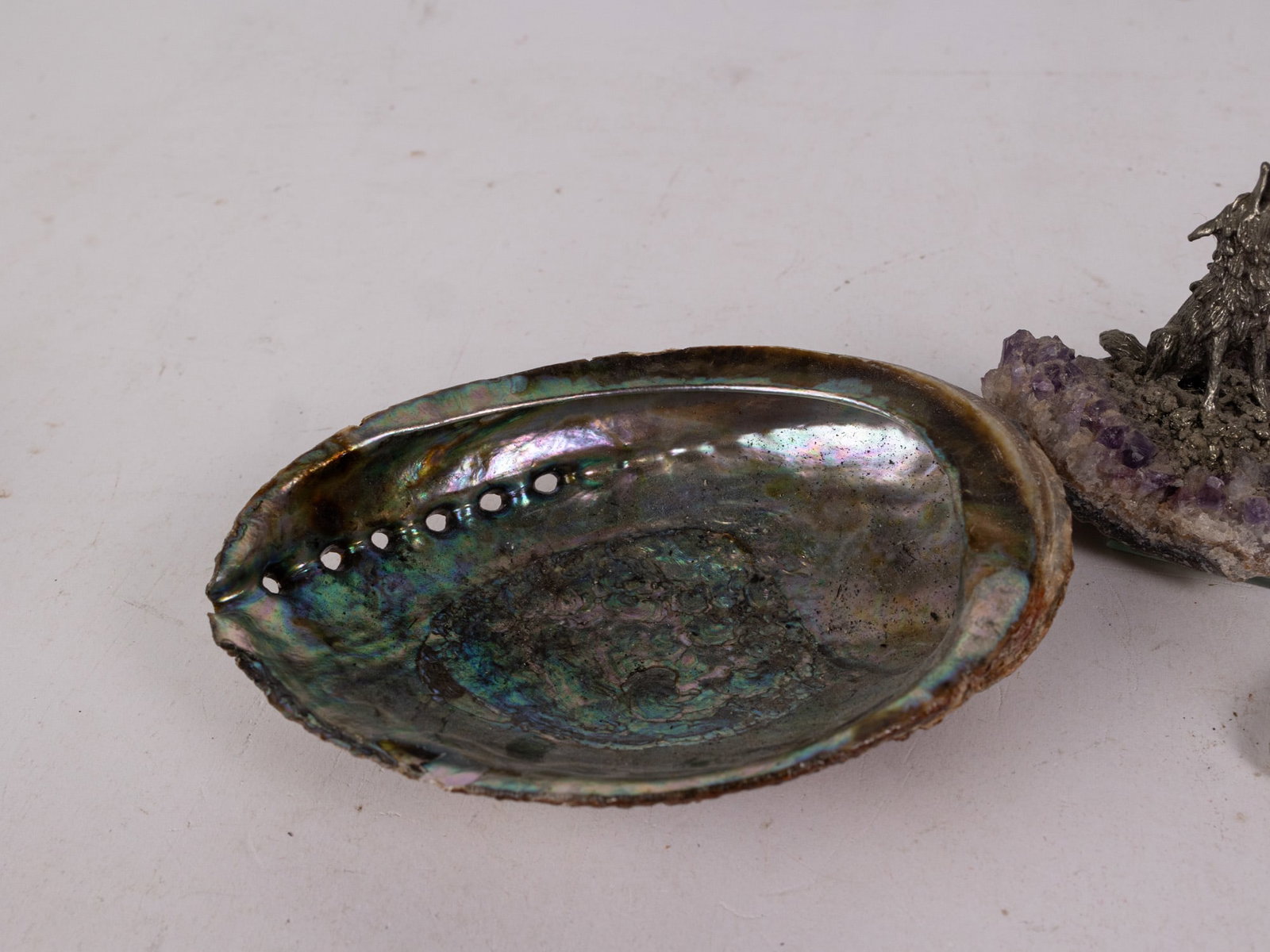 Assortment of Natural Artifacts ft. Abalone and Amethyst - 3