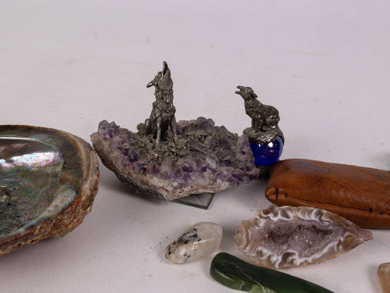 Assortment of Natural Artifacts ft. Abalone and Amethyst - 4