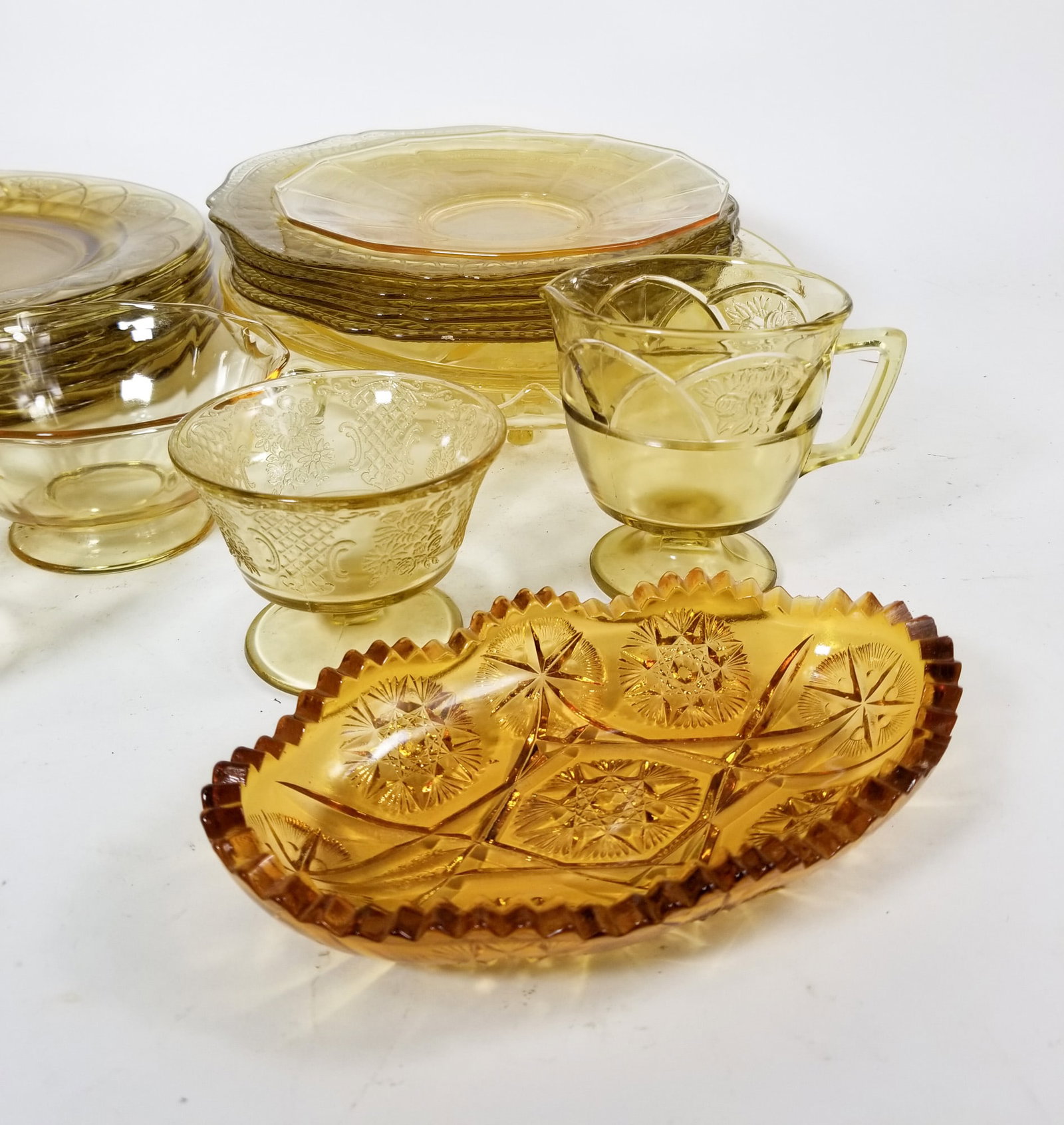 Assortment of Depression Glass - 3