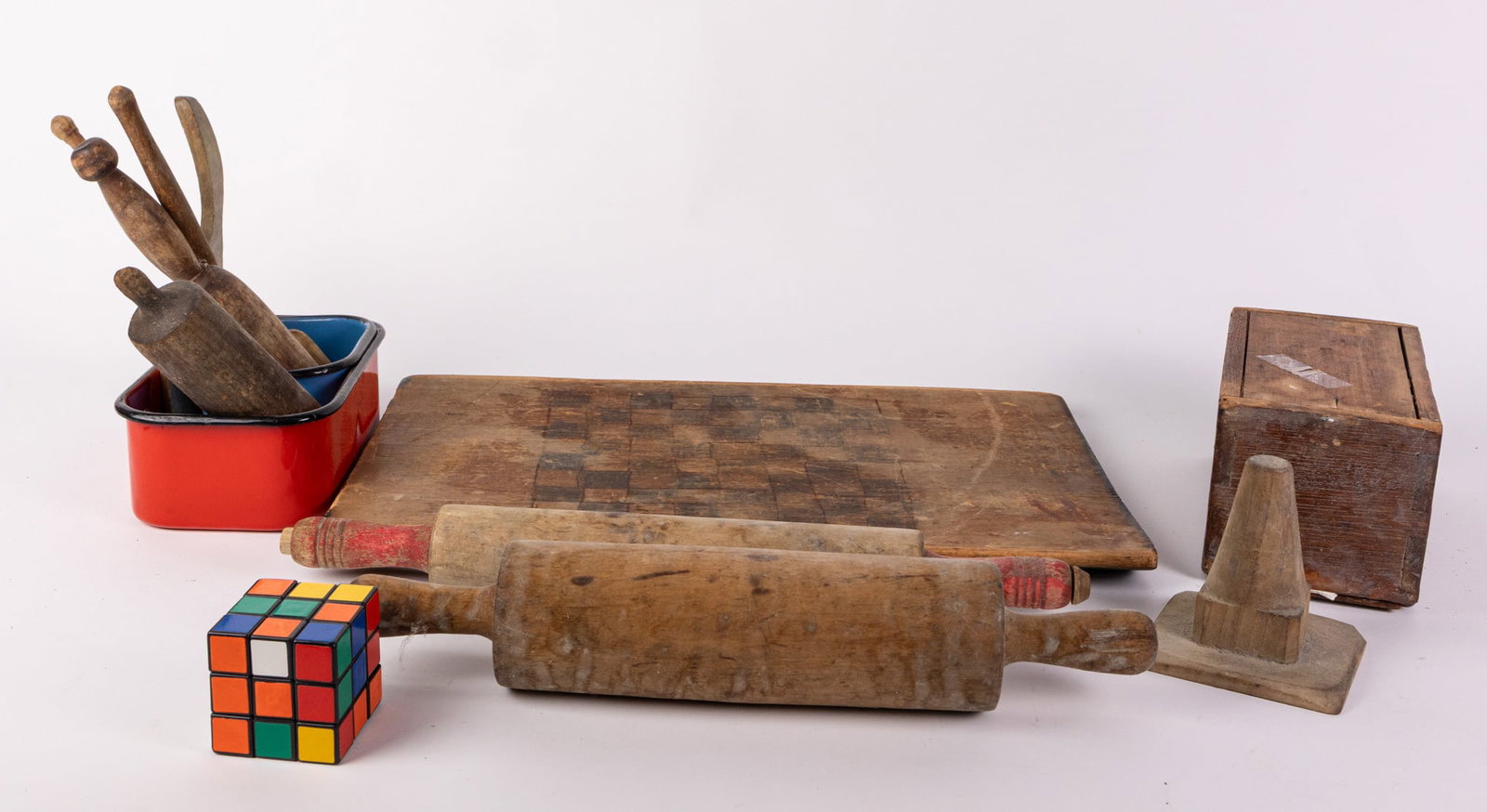 Vintage And Antique Assortment ft. Primitive Chess Board - 2