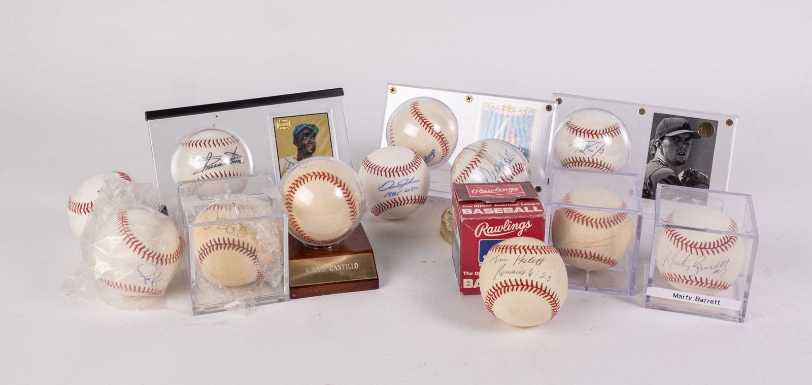 Assortment of Baseballs with Signatures ft. Denny Neagle & Marty Barrett (1 of 11)