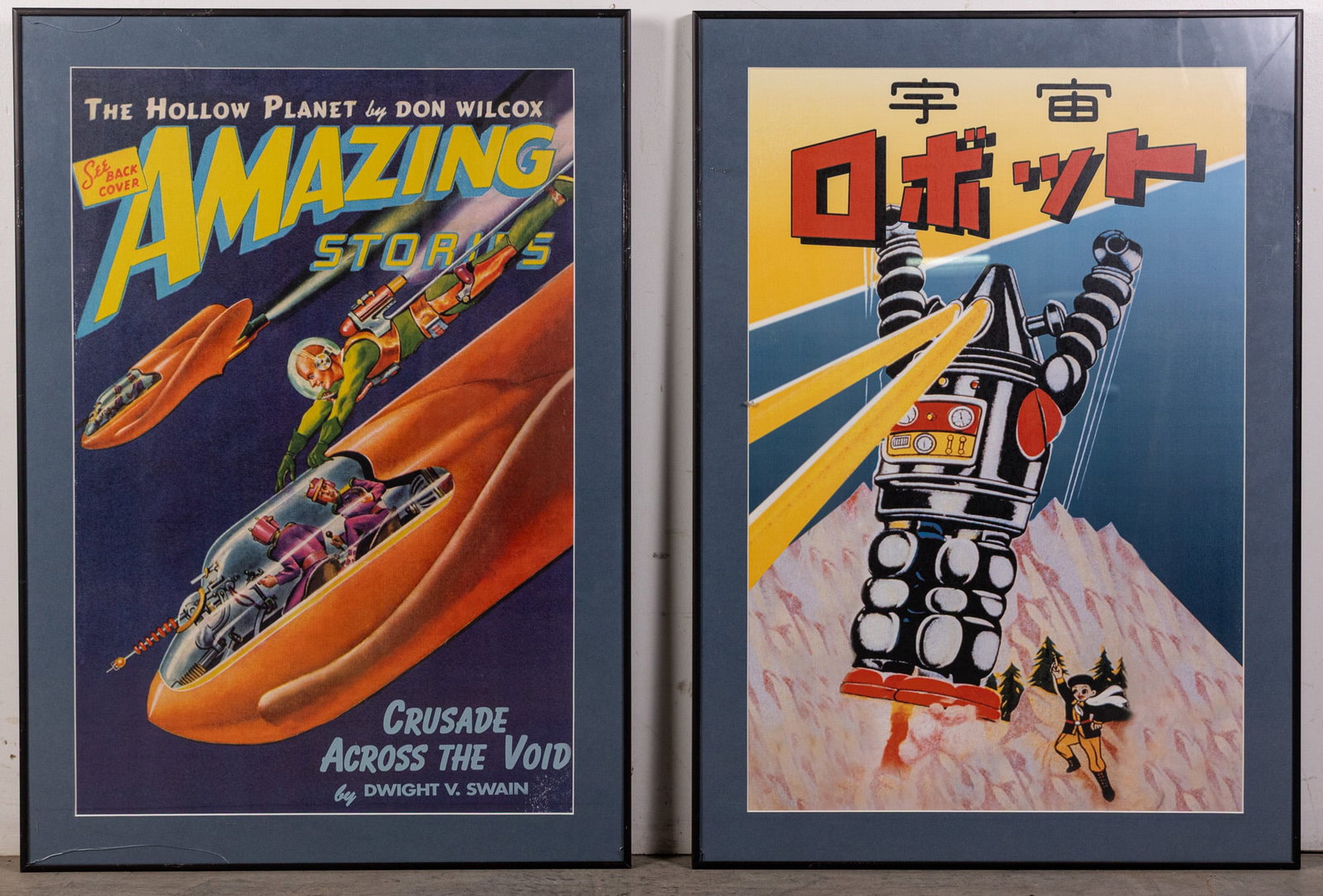 Pair of Retro Framed Posters ft. Japanese "Robot-Sensors On!": Pair of Retro Framed Posters ft. Japanese "Robot-Sensors On!" Size 31" x 22" Literature Brooks Auction – Online Auction Terms & Conditions Contact: (856) 694-2960 | info@brooks.auction READ