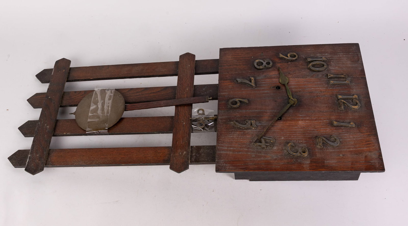 Antique Wm. Gilbert Arts and Crafts Mission Wall Clock (1 of 6)