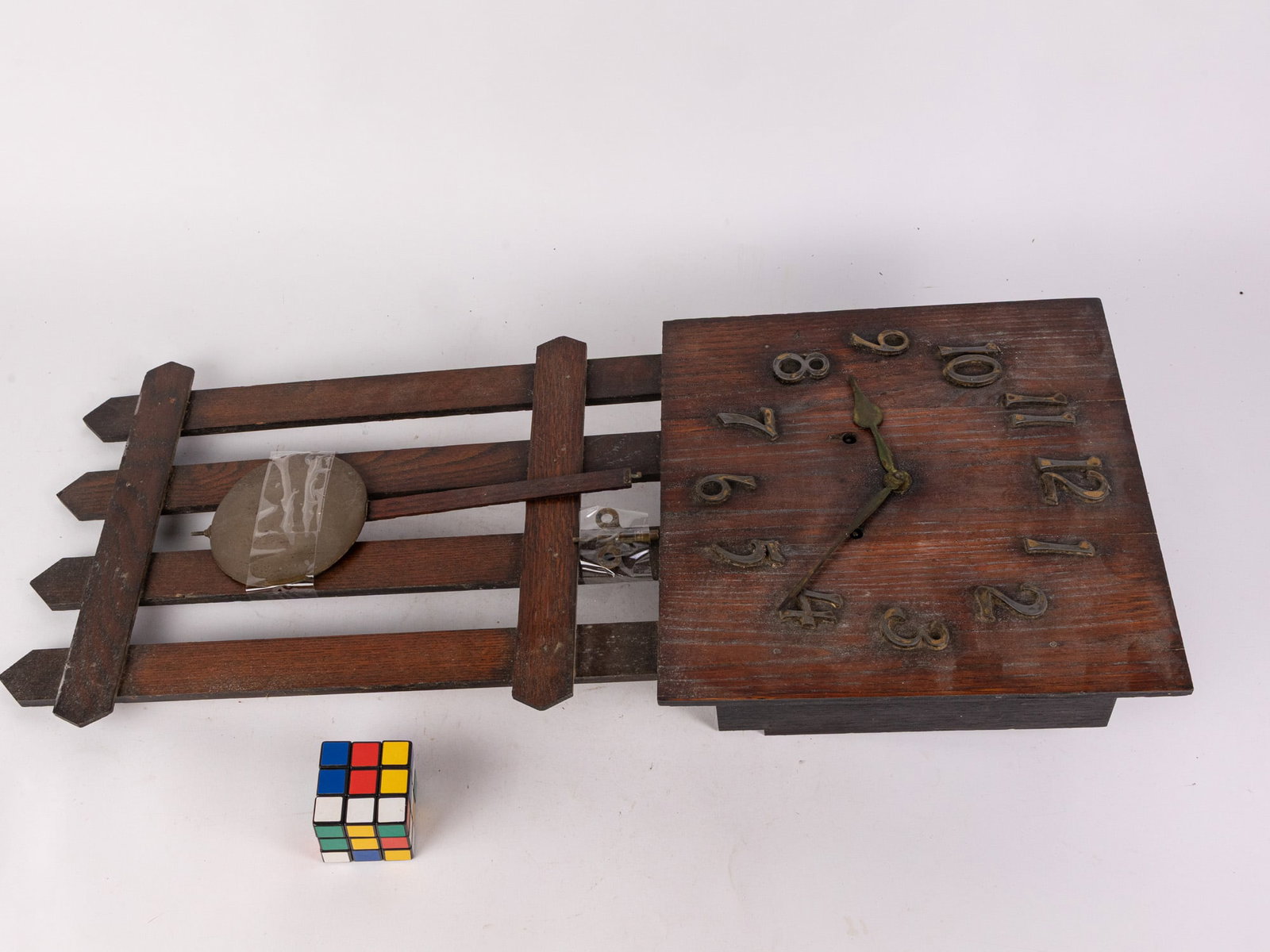 Antique Wm. Gilbert Arts and Crafts Mission Wall Clock - 2
