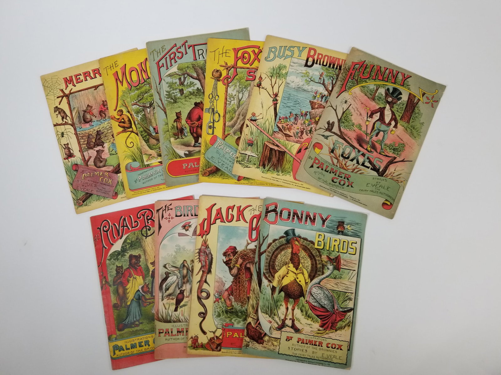 Grouping of 10 Antique Picture Books Illustrated by Palmer Cox (1 of 5)