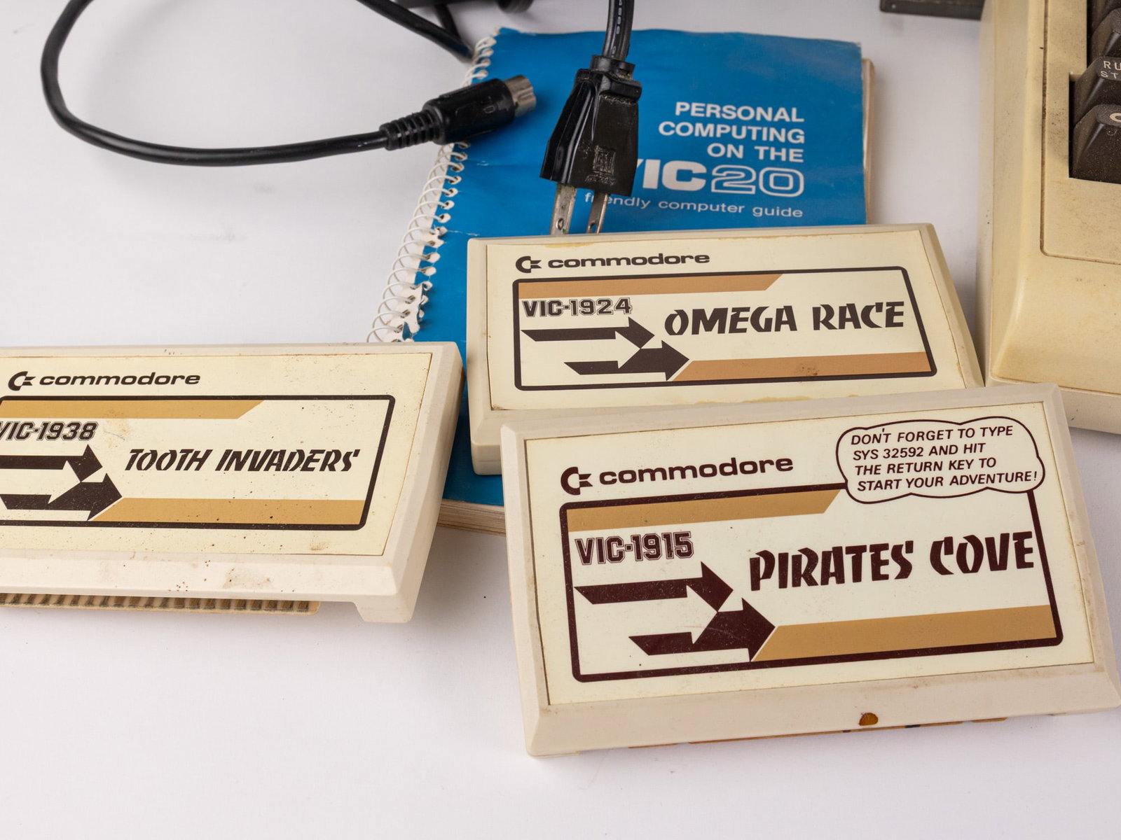 Vintage Commodore 64 System ft. Three Games - 3