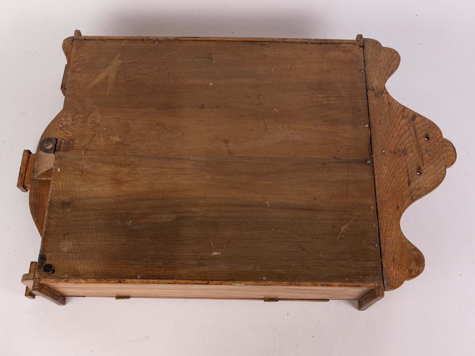 Antique Oak-Cased Wall Clock - 4