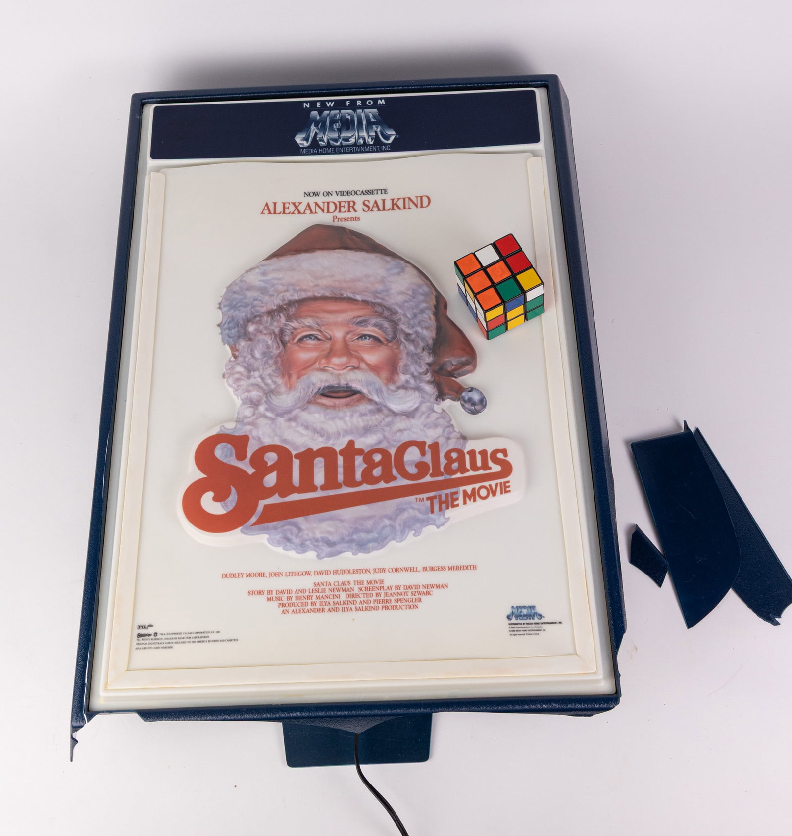 Rare Santa Claus: The Movie (1985) Lighted Advertising Sign - 2