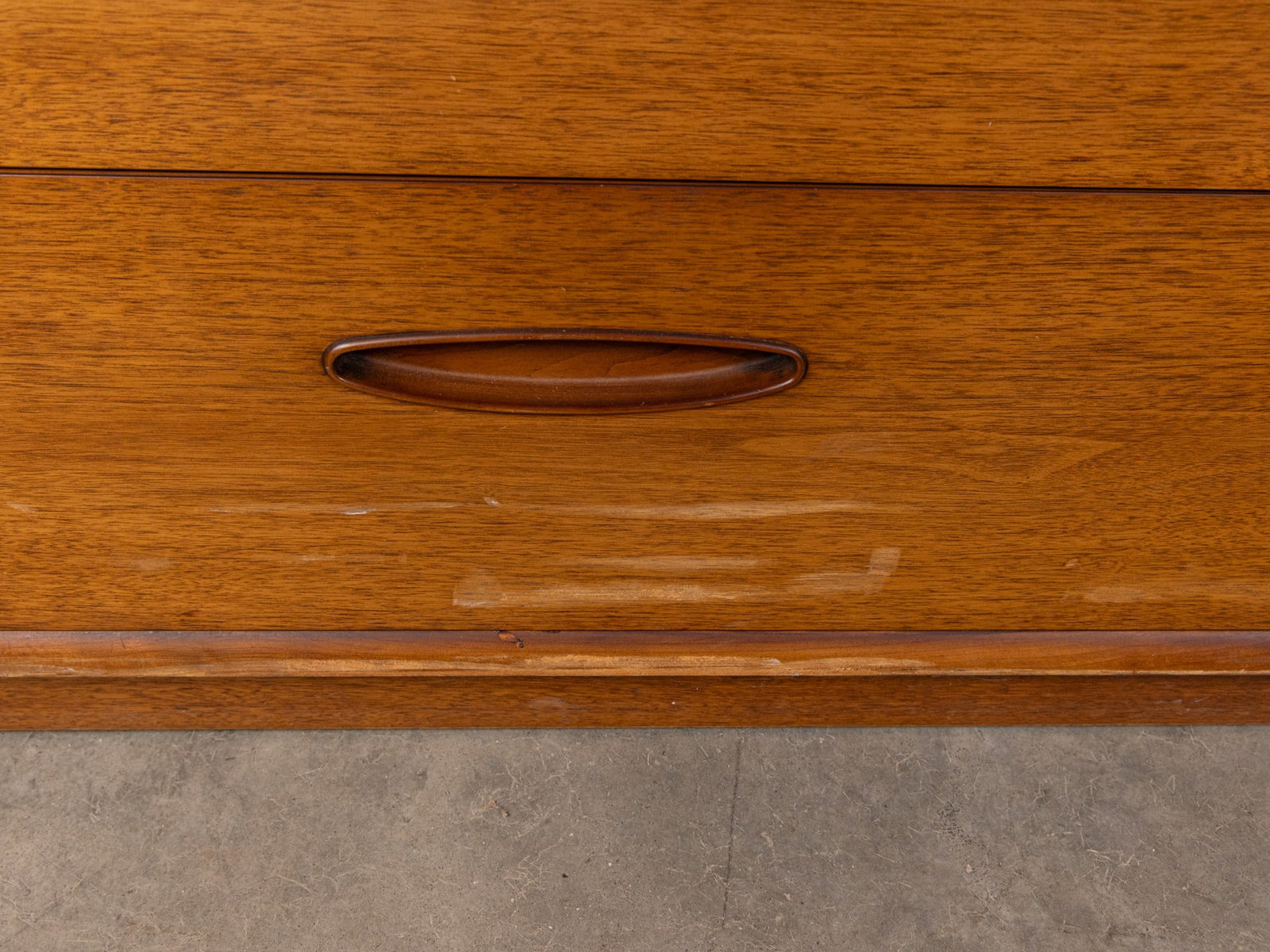 Mid Century Modern MCM Teak Three Drawer Night Stand - 4