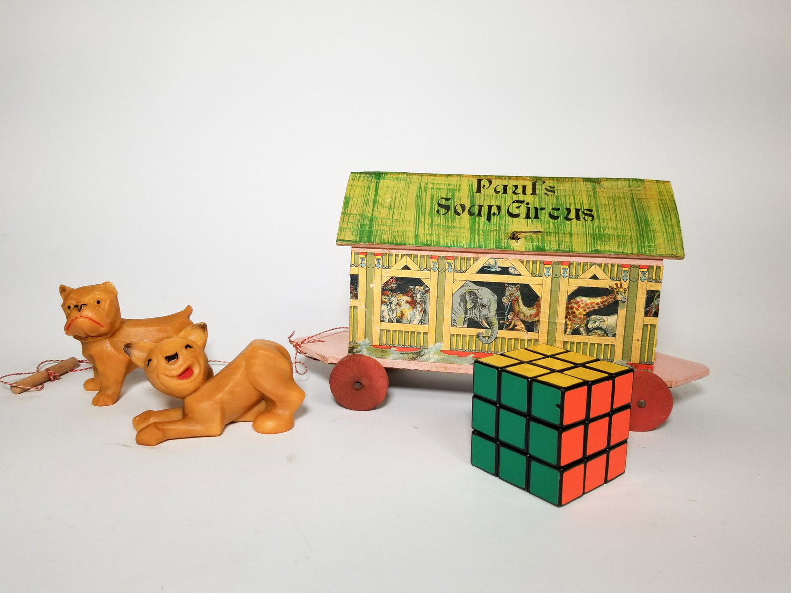 "Paul's Soap Circus" Vintage Litho German Pull Toy - 2
