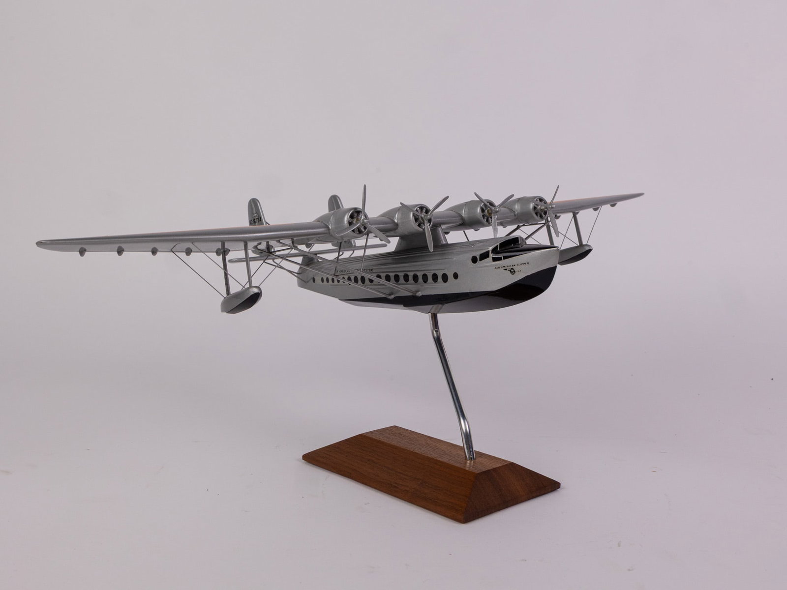 Pan American Clipper NC-16734 Model Airplane: Pan American Clipper NC-16734 Model Airplane Size 5" x 20" x 11" Literature Brooks Auction – Online Auction Terms & Conditions Contact: (856) 694-2960 | info@brooks.auction READ BEFORE YOU BID: