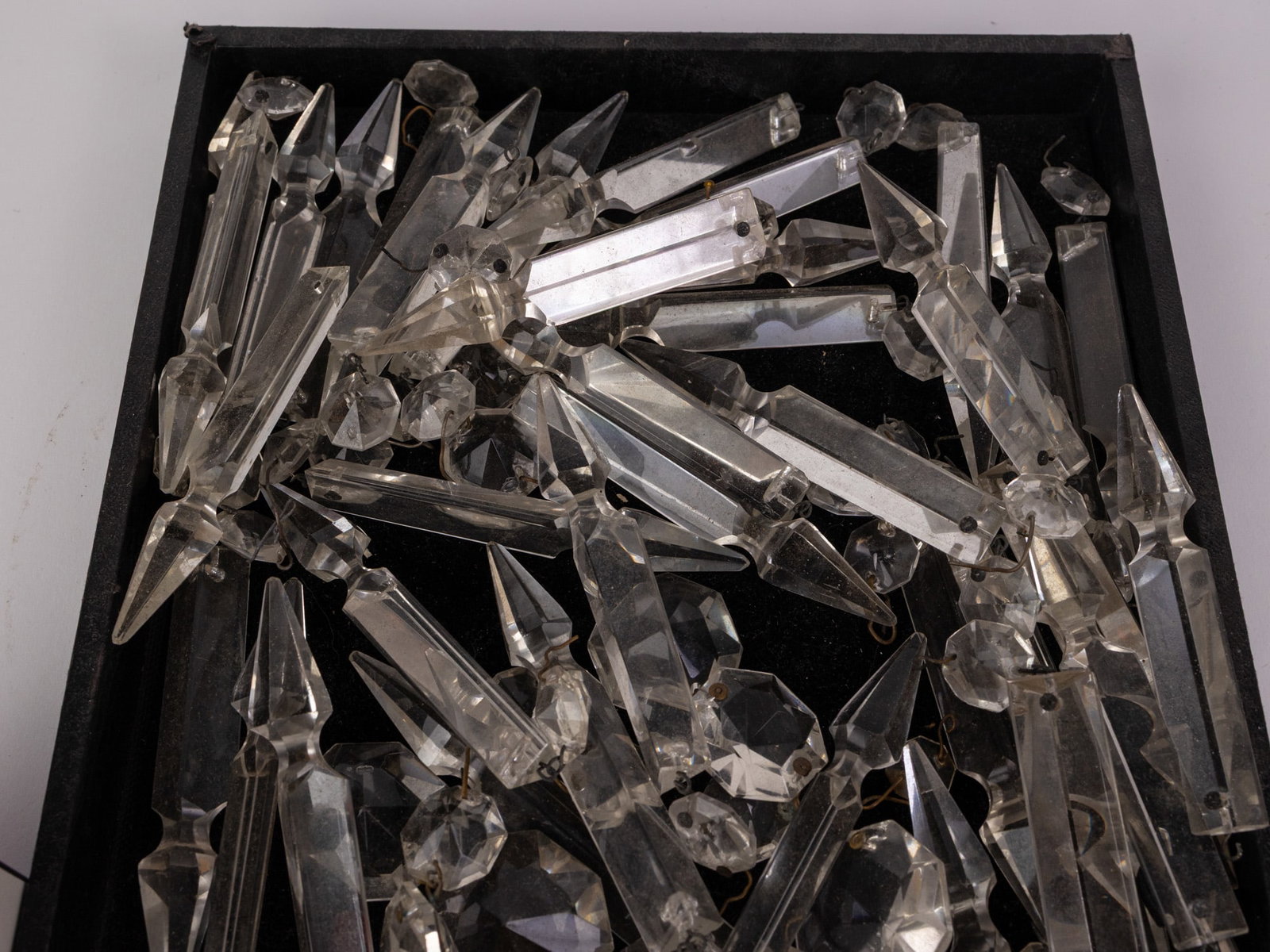 Assortment of Vintage and Antique Lamp Crystals - 3