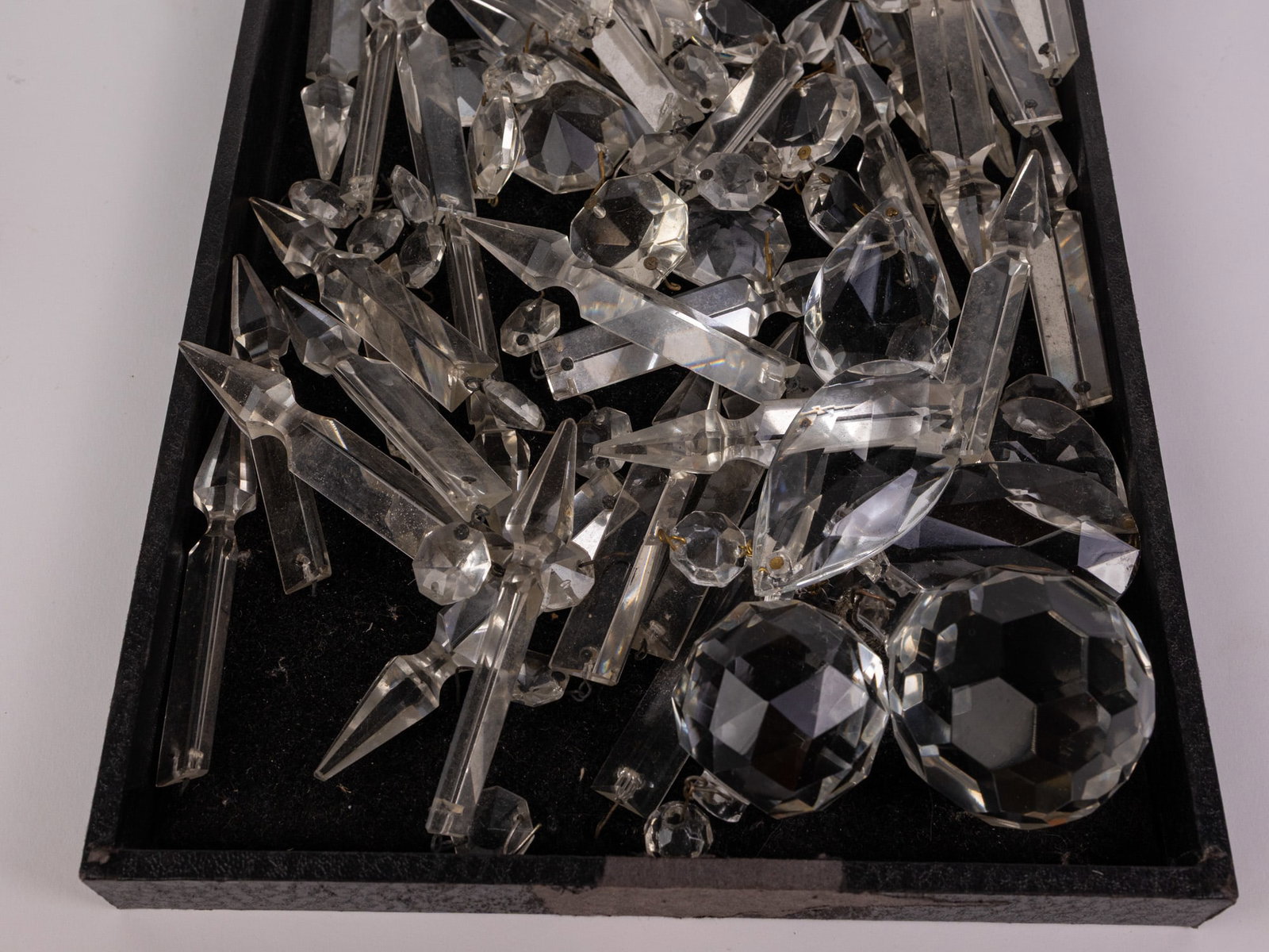 Assortment of Vintage and Antique Lamp Crystals - 4