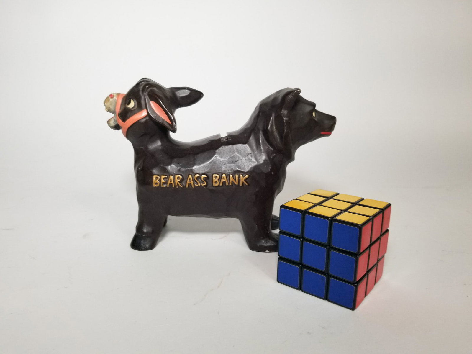 "Bear Ass Bank" Vintage Novelty Coin Bank - 2
