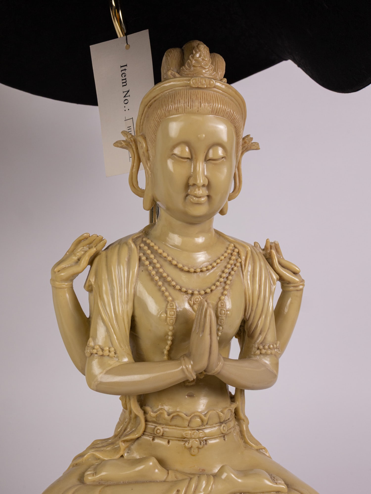 Pair of Harris Marcus Figural Bodhisattva Table Lamps - 7