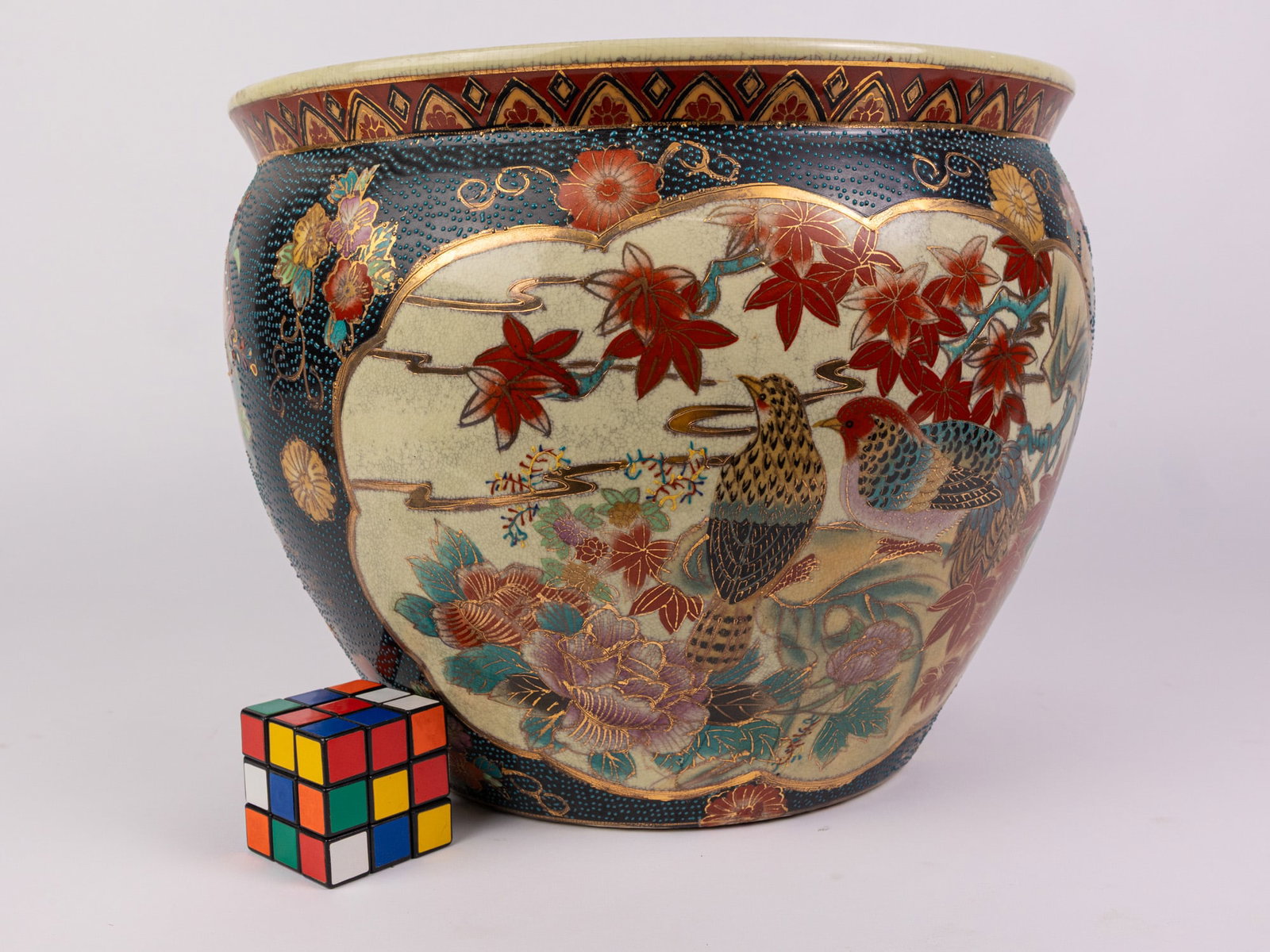 Large Vintage Asian Decorative Planter - 2