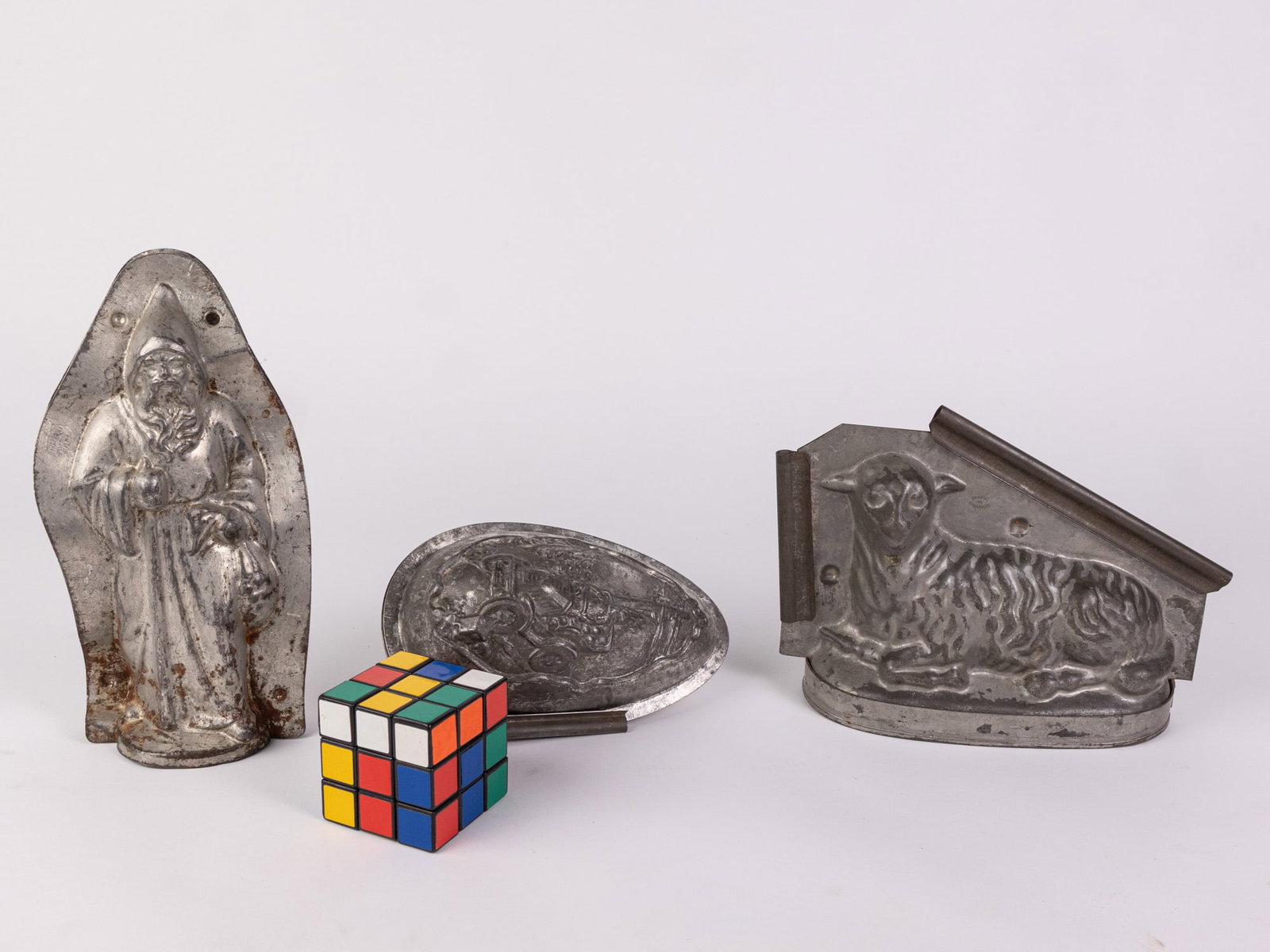 Grouping of Three Antique Chocolate Molds - 2