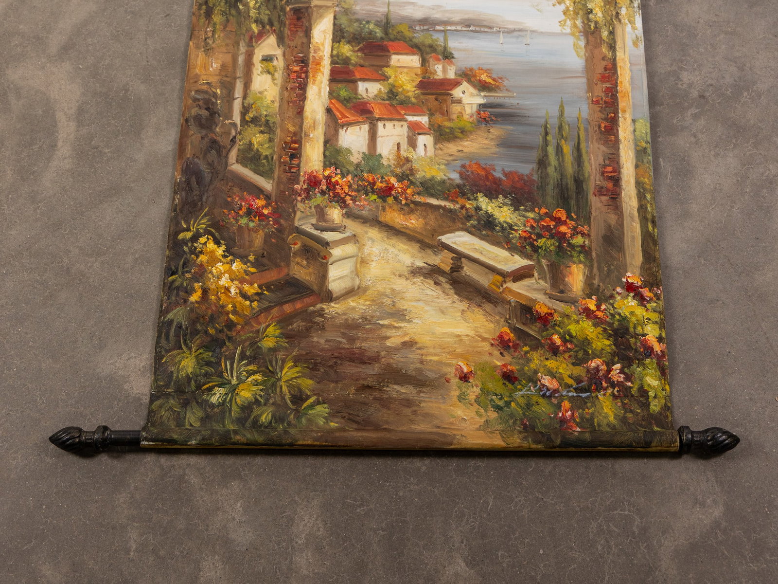 Vintage Tapestry Style Oil Painting - 3