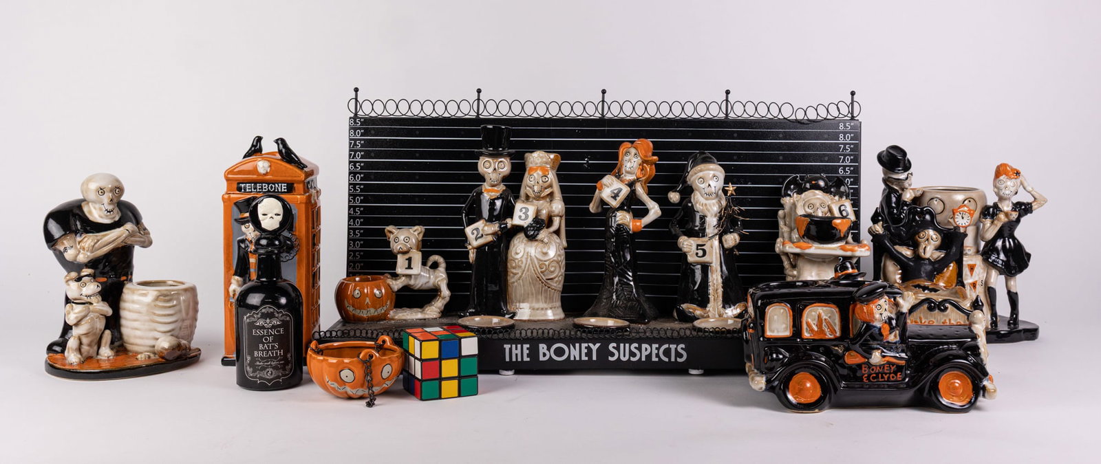 Assorted Yankee Candle Halloween Decor ft. "The Boney Suspects" - 2
