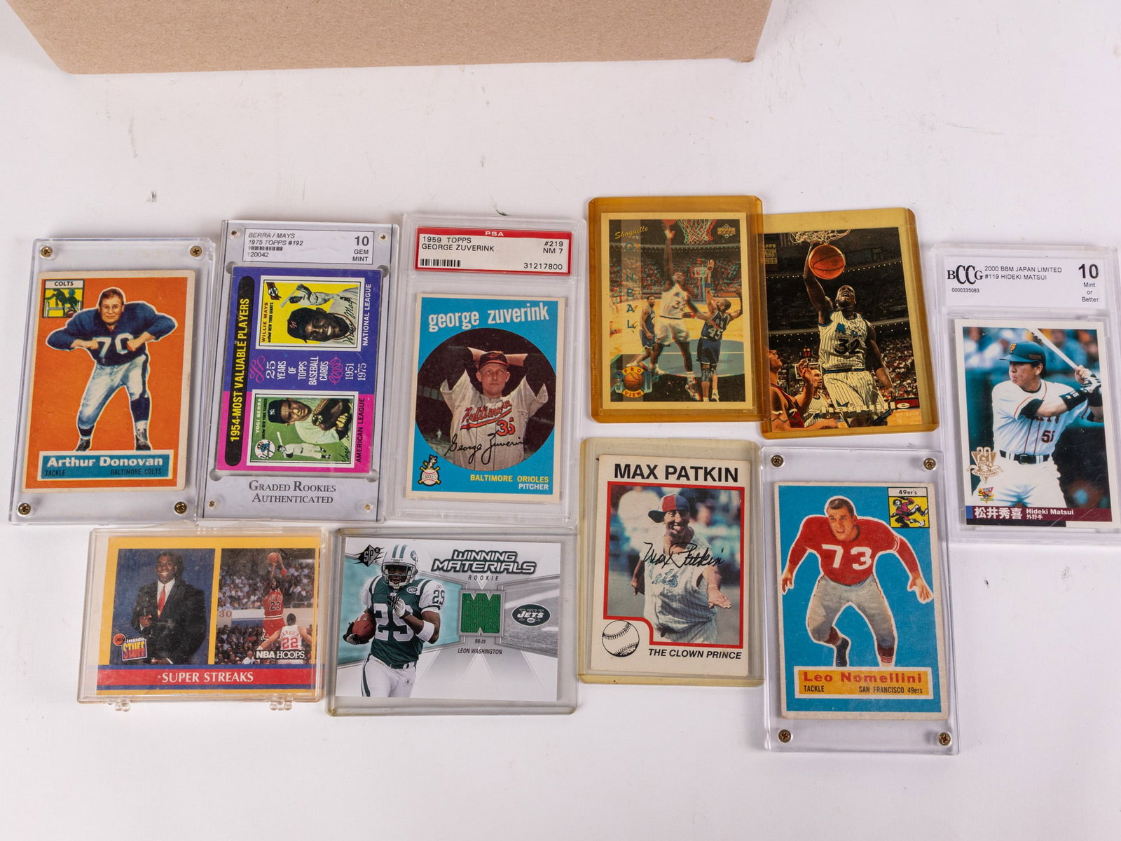 Assortment of Sports Cards ft. Two Shaquille O'Neal Basketball Cards - 2