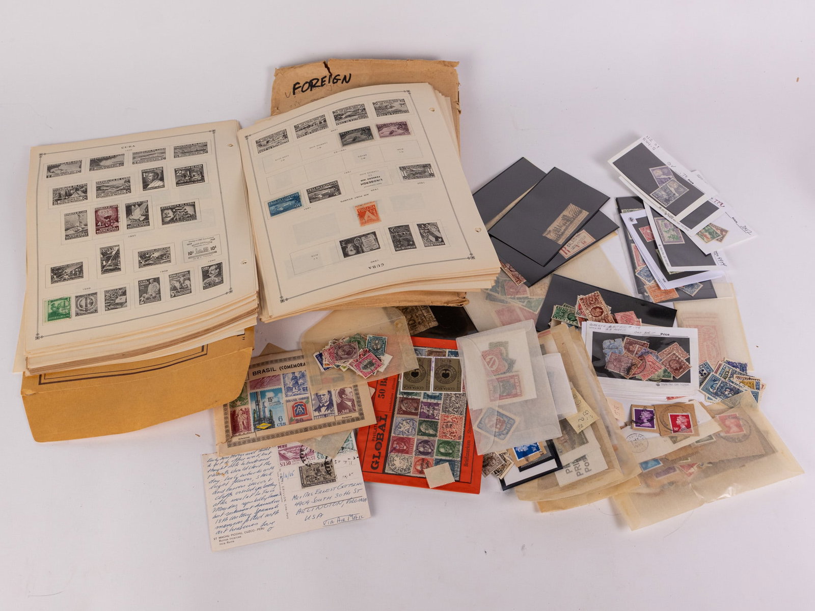 Lot of Assorted Loose Foreign and Domestic Vintage Stamps - 2